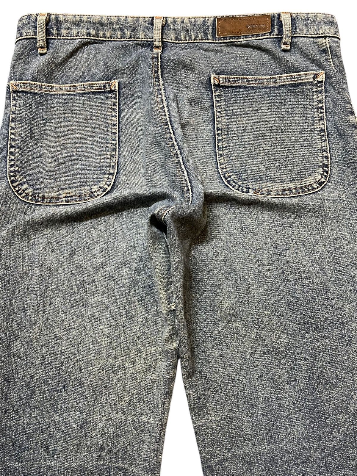 Hysteric Glamour Vintage Japanese Brand Blue Faded Wash Style Flared Wide Leg Size US 31 - 5 Thumbnail