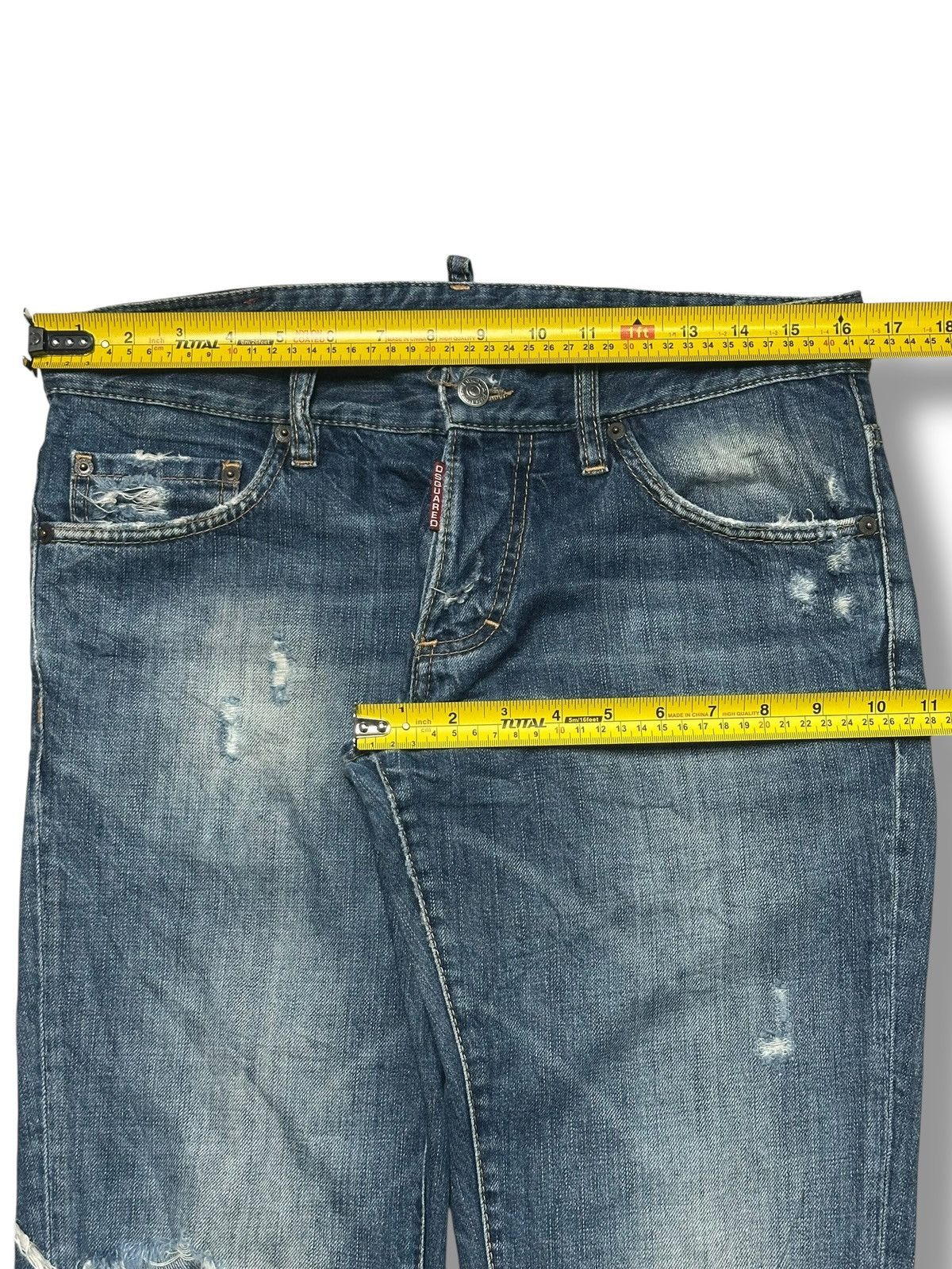 Dsquared2 Dsquared2 Vintage Authentic Distressed Slim With Faded Wash Size US 33 - 17 Thumbnail
