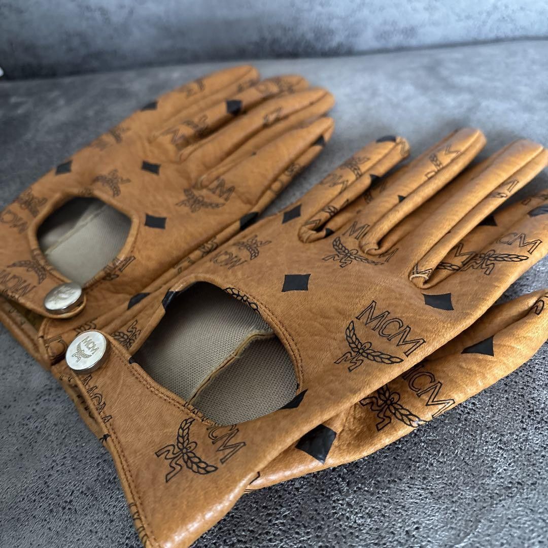 MCM Ultra Rare Blue Monogram Gloves Size ONE SIZE - 4 Thumbnail