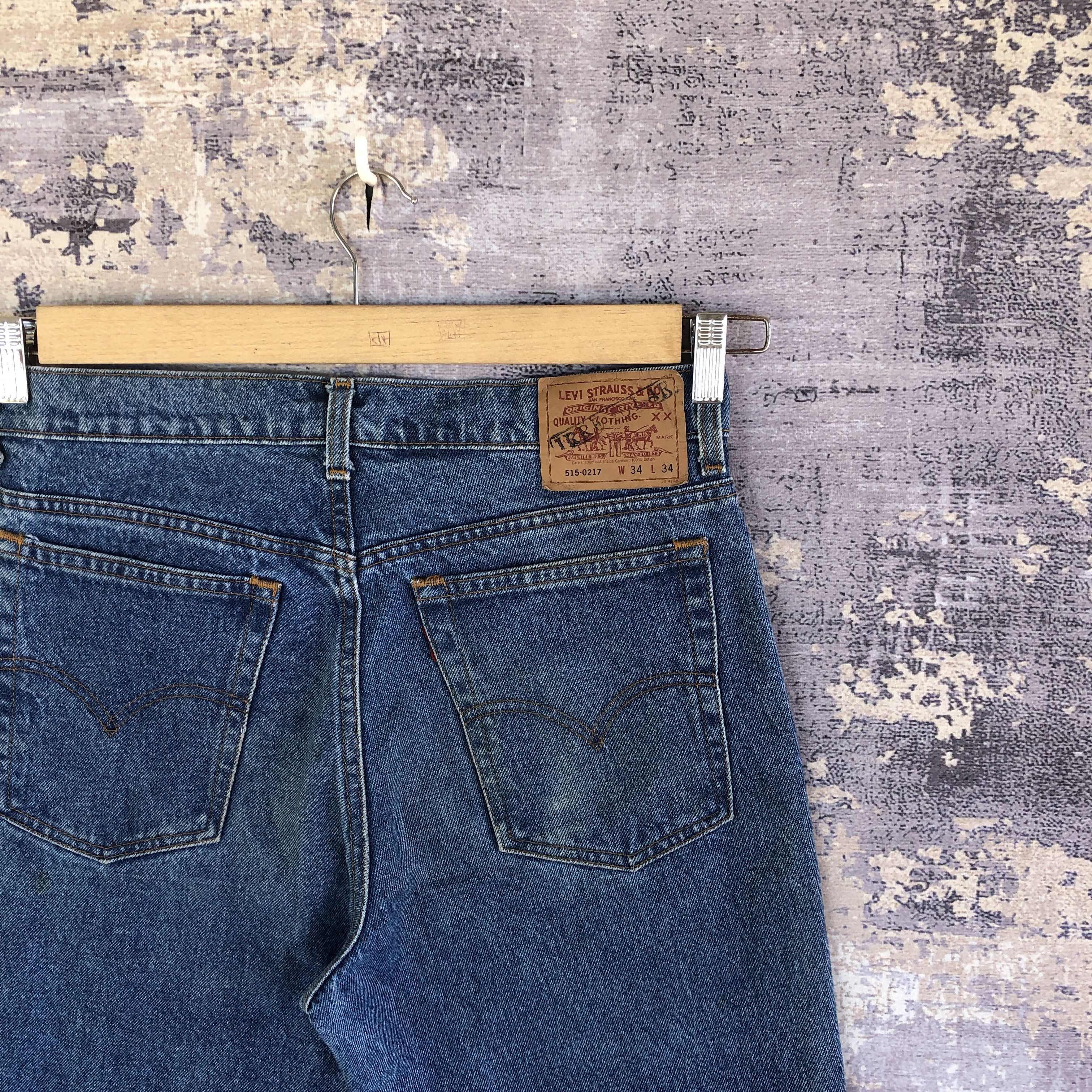 Levi's Vintage Levi's 515 Dirty Blue Jeans Levis Stonewash Denim Size US 32 / EU 48 - 5 Thumbnail