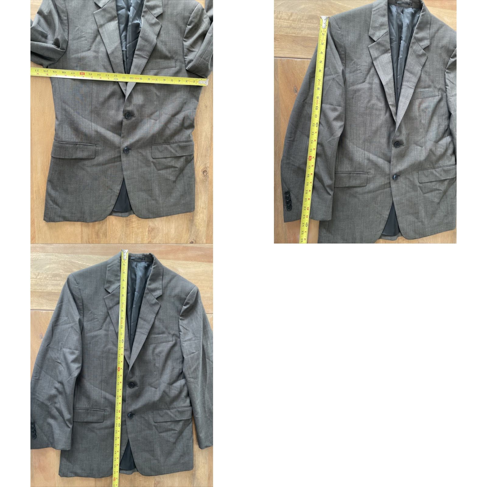 Theory Theory Blazer Mens 40R Slim Wool Gray Sport Coat Jacket Size 40R - 8 Thumbnail