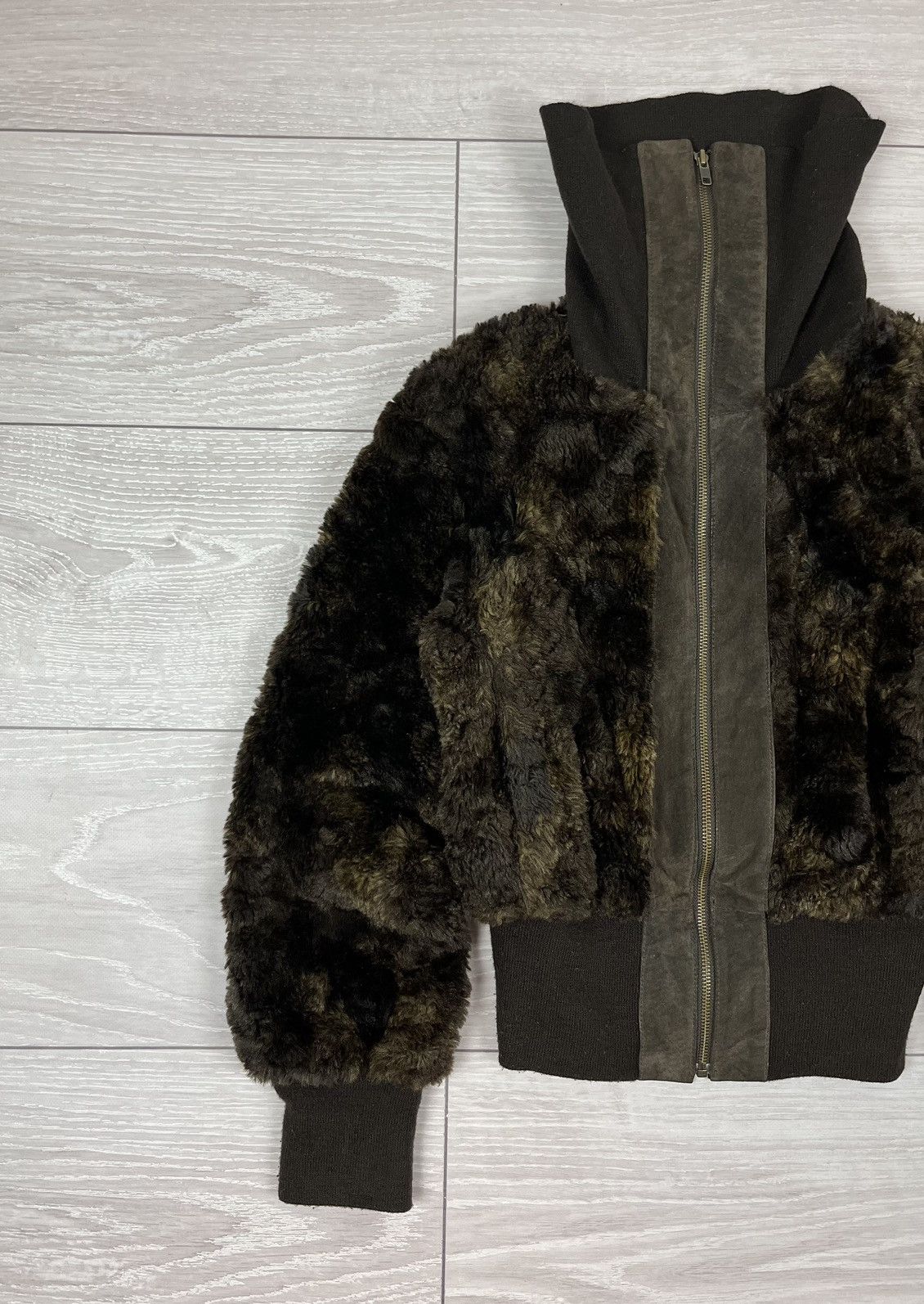 If Six Was Nine If Six Was Nine Avante Garde Cropped Fur Brown Jacket Size M / US 6-8 / IT 42-44 - 3 Thumbnail