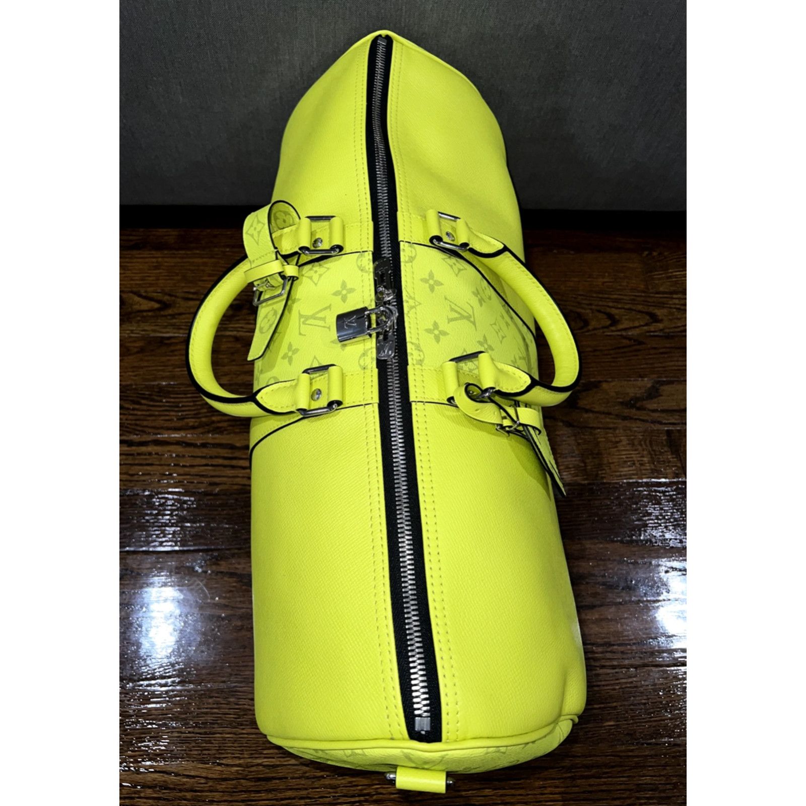 Louis Vuitton Louis Vuitton Keepall Bandouliere Taigarama Taiga Travel Bag Size ONE SIZE - 8 Thumbnail