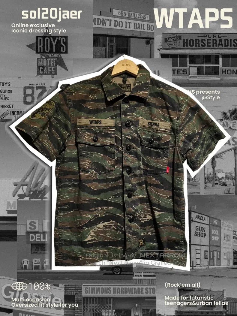 Wtaps Wtaps Tiger print short-sleeve shirt Size US S / EU 44-46 / 1 - 2 Thumbnail