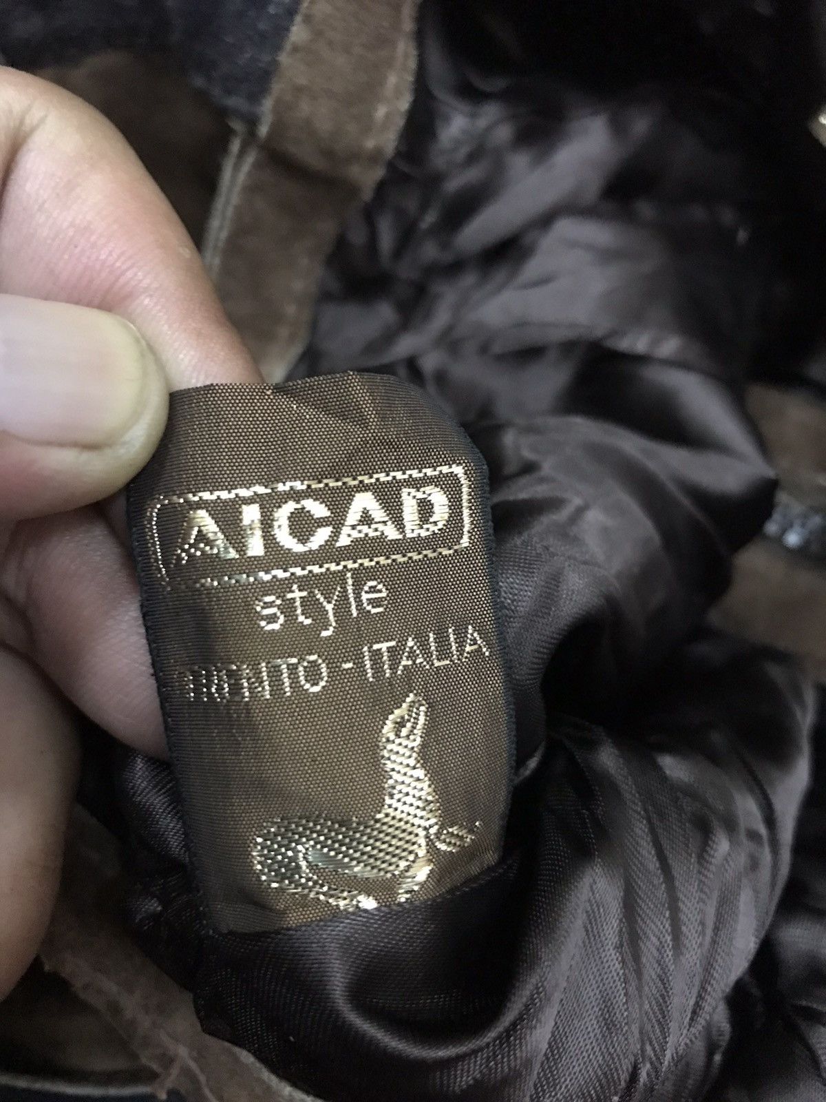 Leather × Vintage AICAD Suede Leather Workwear Jumpsuit Size 23" - 13 Thumbnail