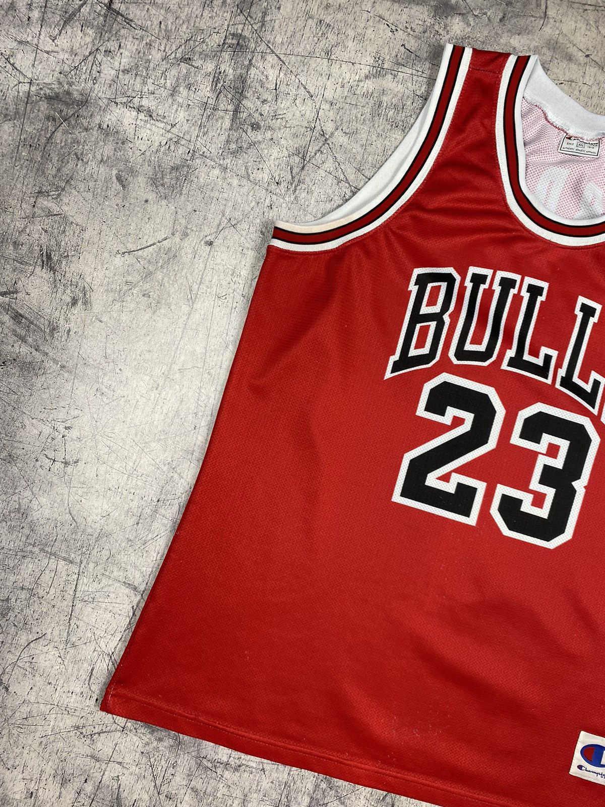 Champion × NBA × Vintage Vintage Champion Chicago Bulls Jordan 23 Jersey Tee Size US XXL / EU 58 / 5 - 3 Thumbnail