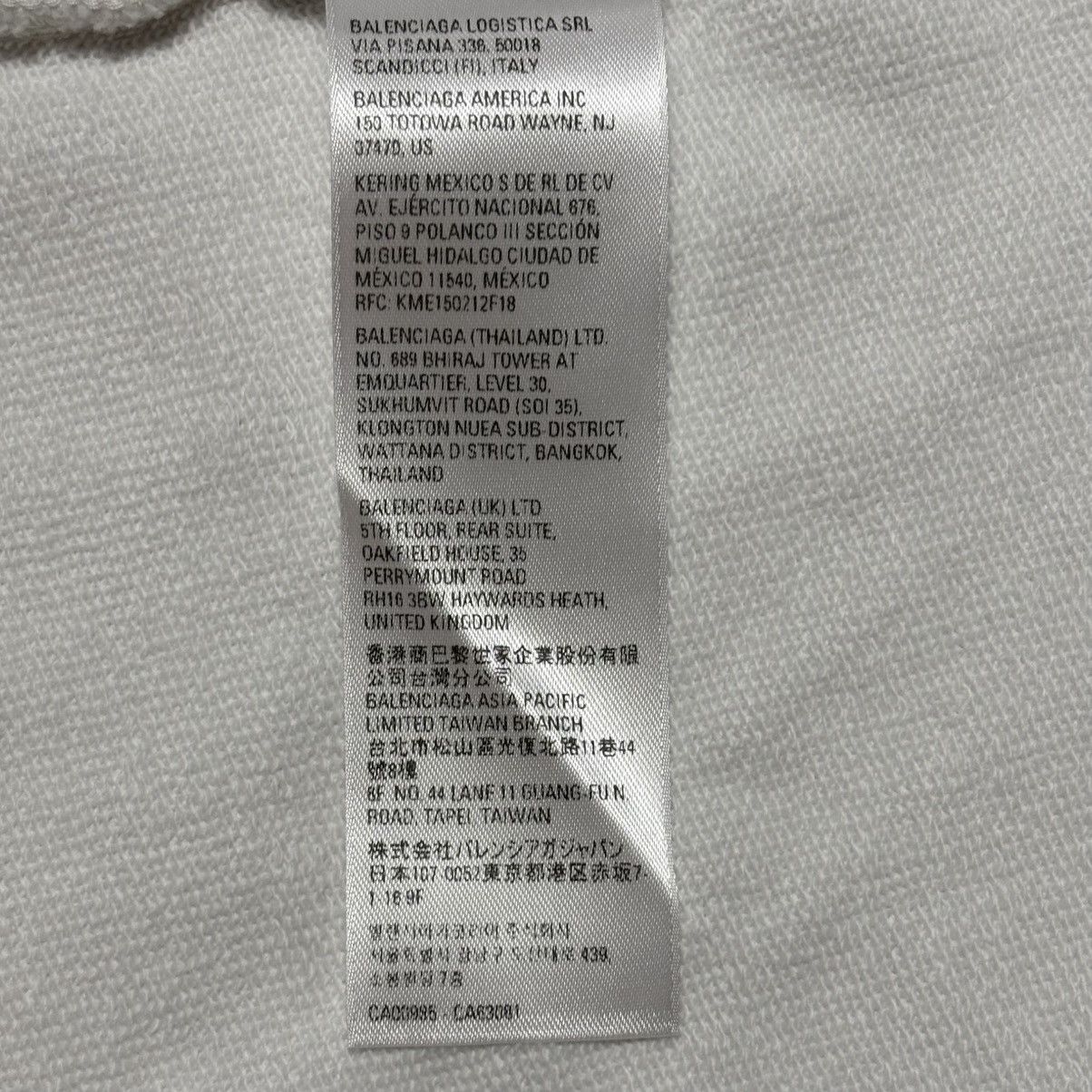 Balenciaga SUMMER 23 BALENCIAGA BY DEMNA ENERGY LABEL ZIP UP HOODIE Size US L / EU 52-54 / 3 - 13 Thumbnail