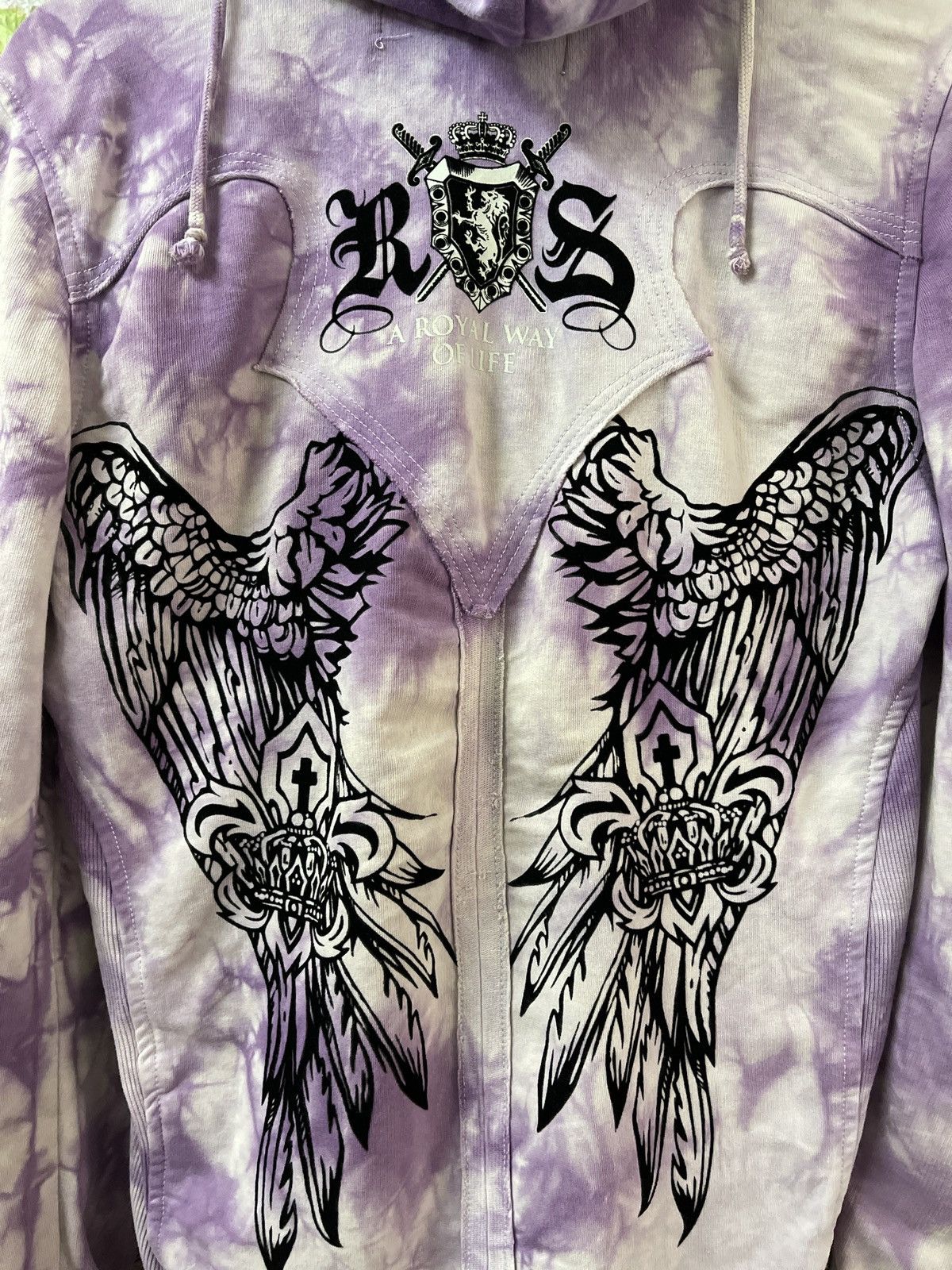 Affliction VINTAGE REBEL SPIRIT TIE DYE ZIPPER UP VERY RARE Size US M / EU 48-50 / 2 - 14 Thumbnail