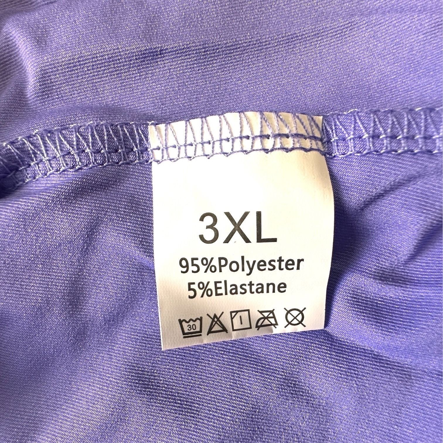 Designer Womens Athletic Skort Pockets 95% Poly/5% Elastane Purple 3X Size 35" - 5 Thumbnail