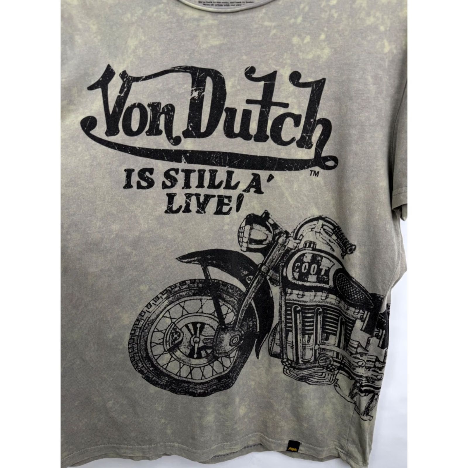 Von Dutch VINTAGE Von Dutch Motorcycle Choppers T-Shirt XL Green Mens 90s Rare VINTAGE Size US XL / EU 56 / 4 - 7 Thumbnail