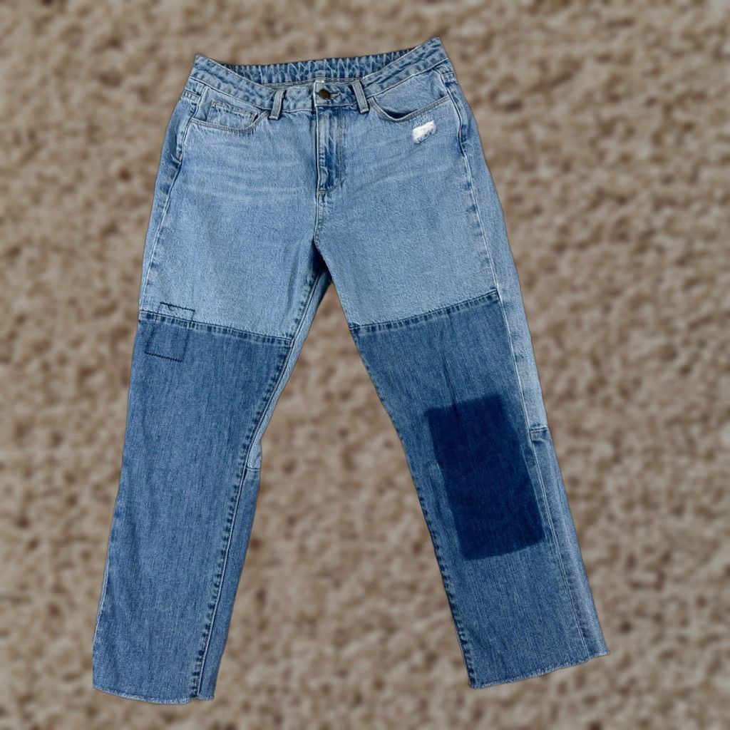 Paige Paige Jeans Womens 28 Blue Denim Callie Patches 28x22 Cotton Stretch 5-Pocket Design Paige Brand Regular Fit Size 28" / US 6 / IT 42 - 1 Thumbnail
