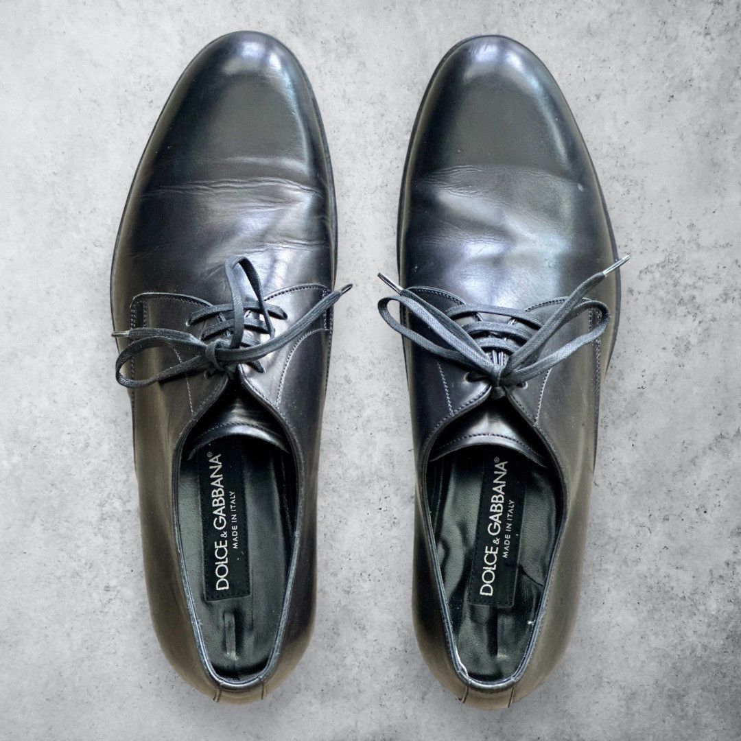 Dolce & Gabbana DOLCE & GABBANA Black Leather Oxford Men’s Dress Shoes Size US 5 / EU 37 - 3 Thumbnail