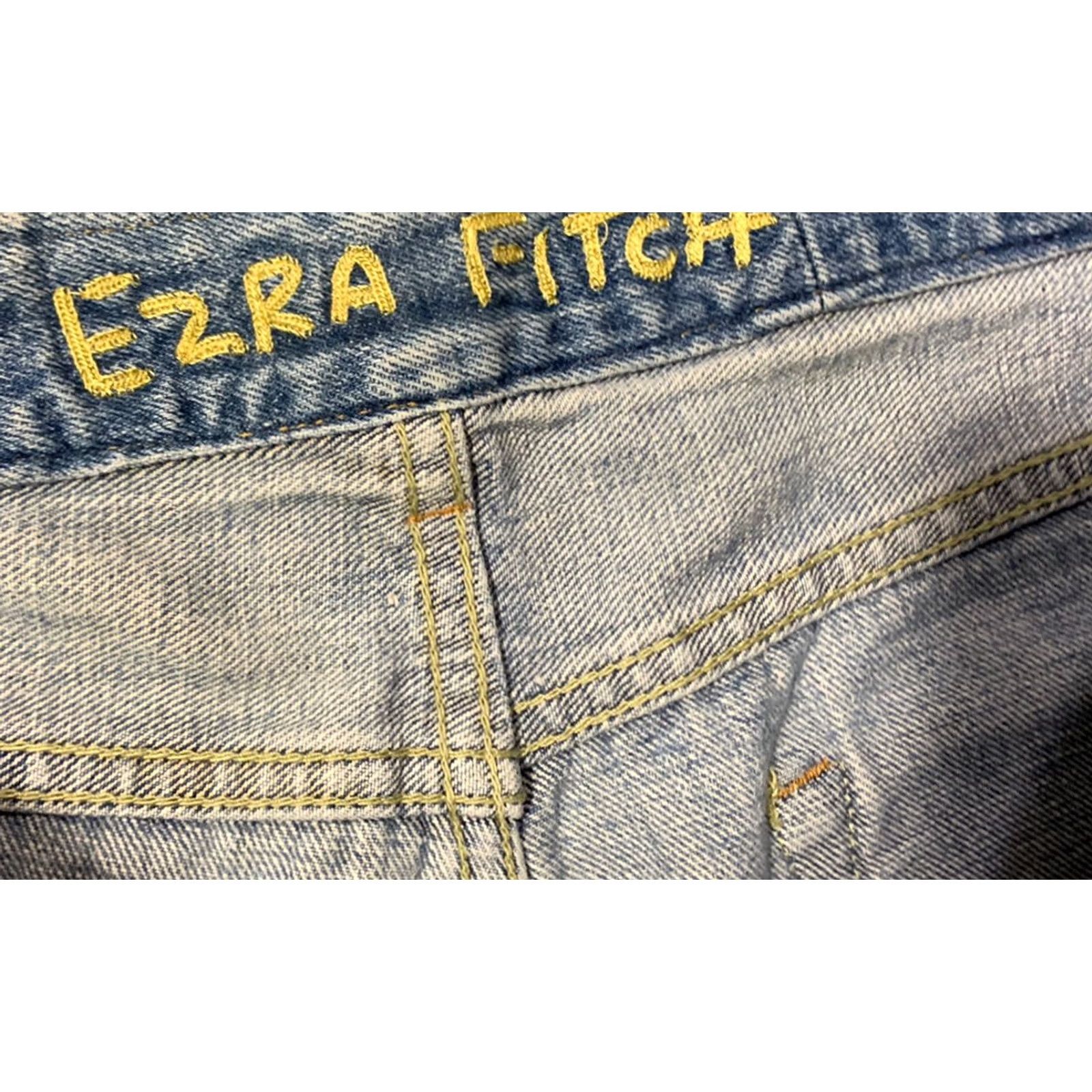 Vintage Erza Fitch Mens Distressed Jeans Size 32 X 30 Extra Large Size US 32 / EU 48 - 4 Thumbnail