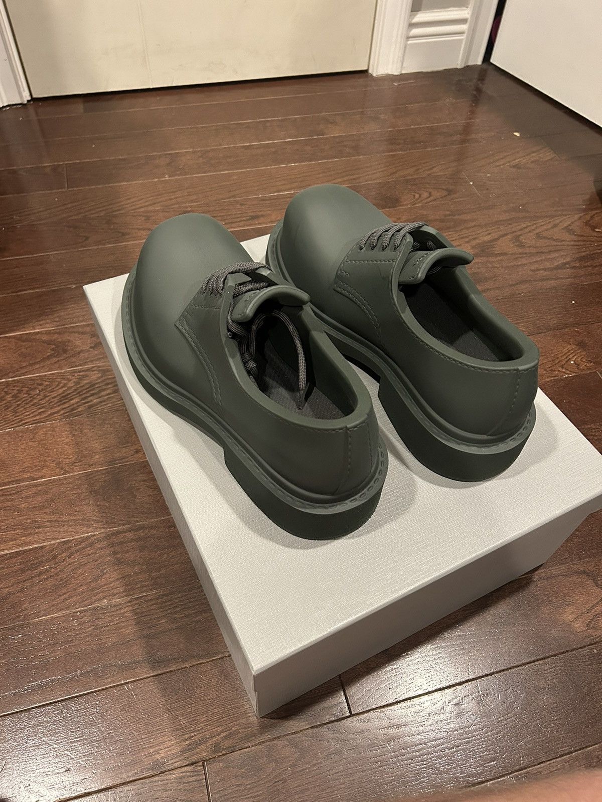 Balenciaga Balenciaga Steriod Derby Dark Khaki Size US 7 / EU 40 - 3 Thumbnail