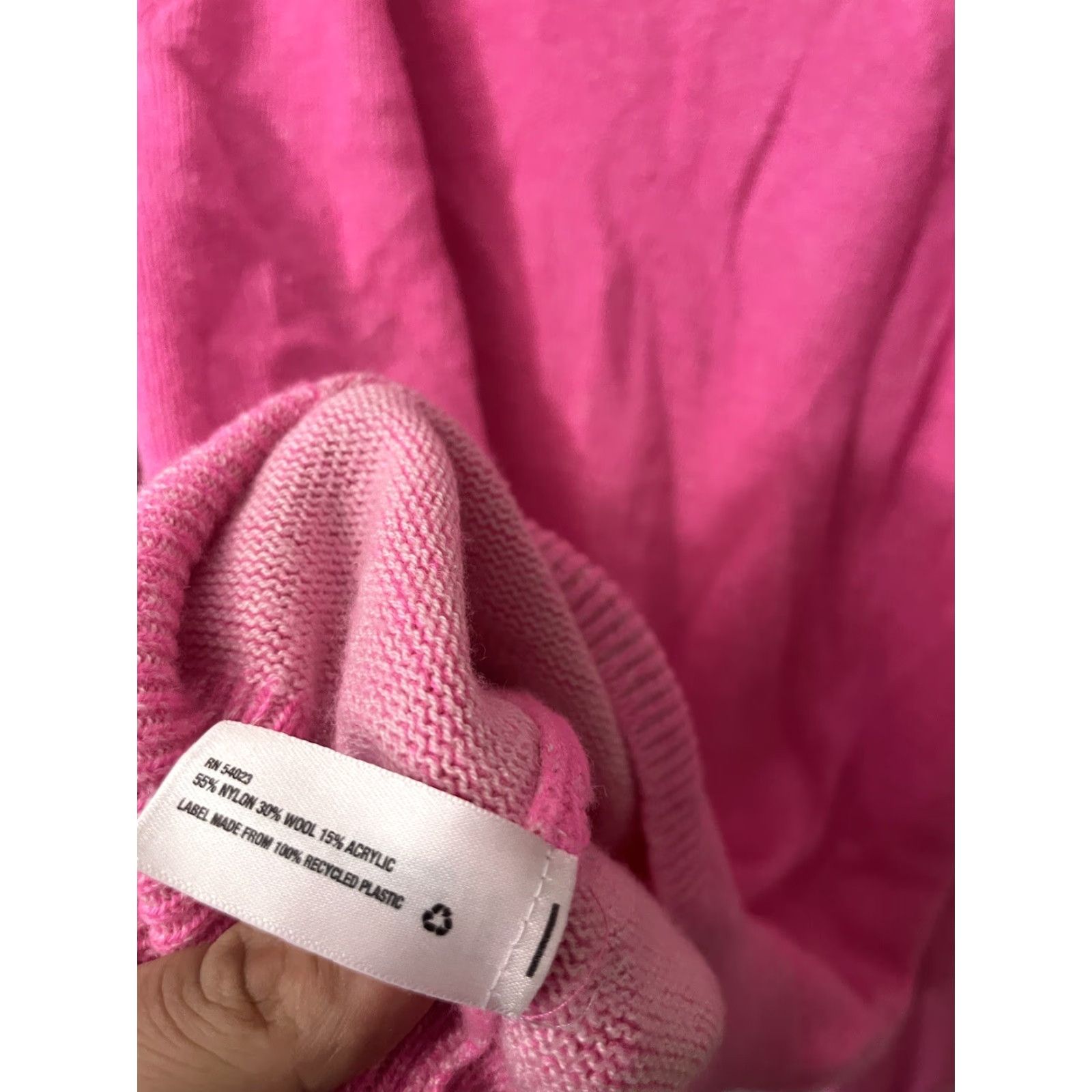 Gap Gap Womens Large Wool Blend Pullover Long Sleeve Crew Neck Sweater Pink Size L / US 10 / IT 46 - 4 Thumbnail