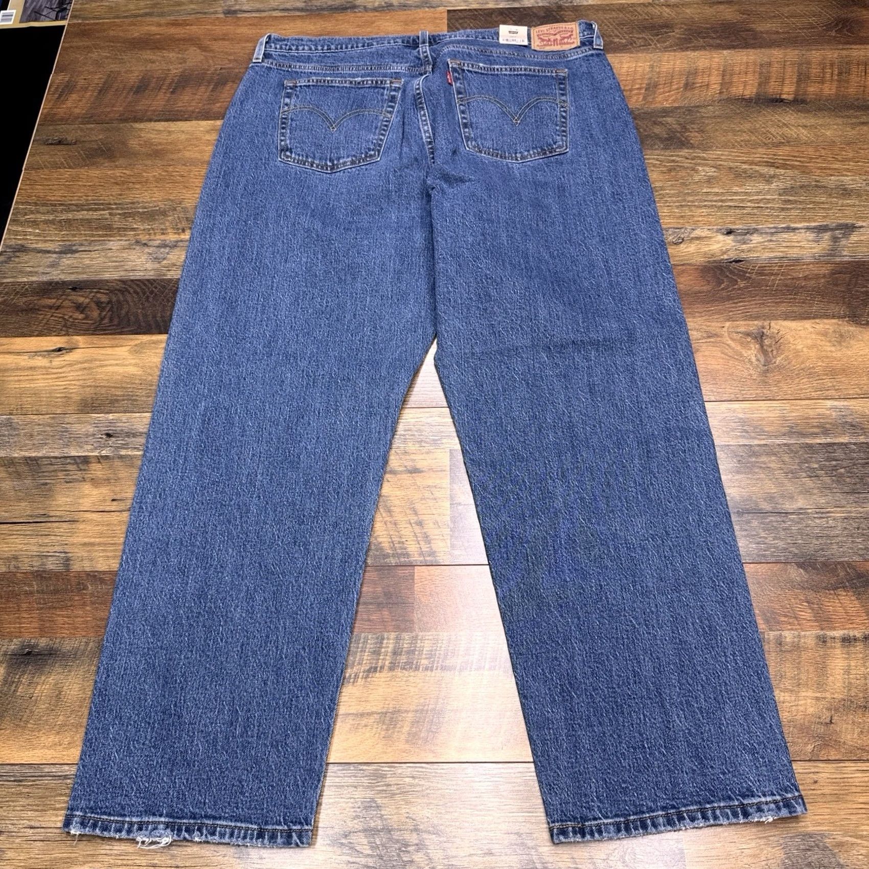 Levi's Levi's 501 Original Straight Jeans Womens 18W High Rise Stretch Denim 5-Pocket Blue NWT Size 40" / US 18 - 3 Thumbnail