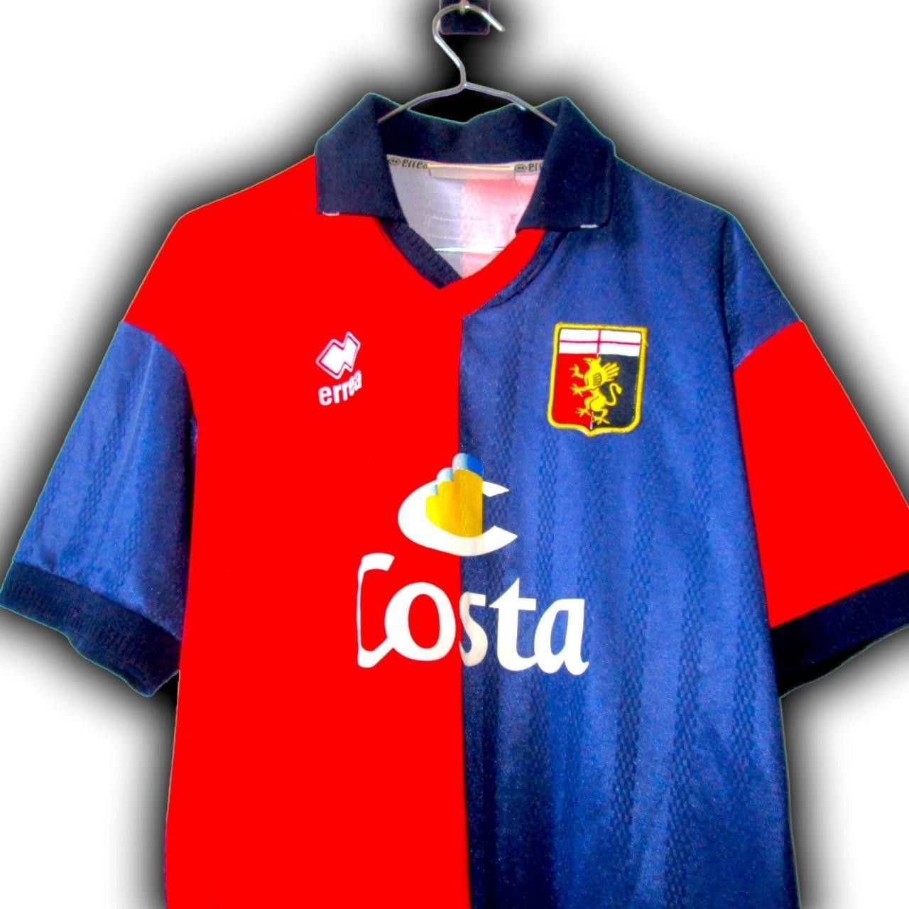 Errea Genoa Genova Italy 2002 2003 Home Shirt Jersey Size US M / EU 48-50 / 2 - 1 Thumbnail