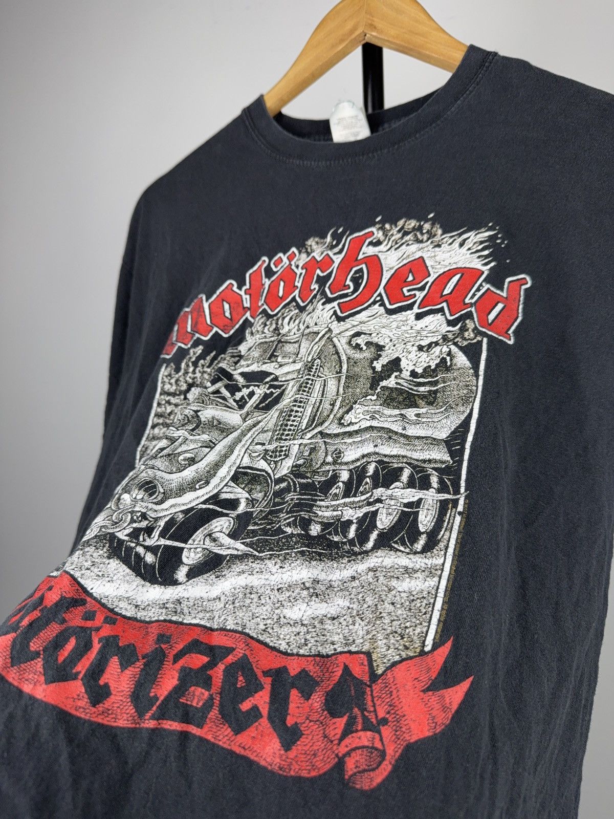 Band Tees 2017 Motorhead Vintage 00s Rock Band Graphic Black T-Shirt Size US L / EU 52-54 / 3 - 4 Thumbnail