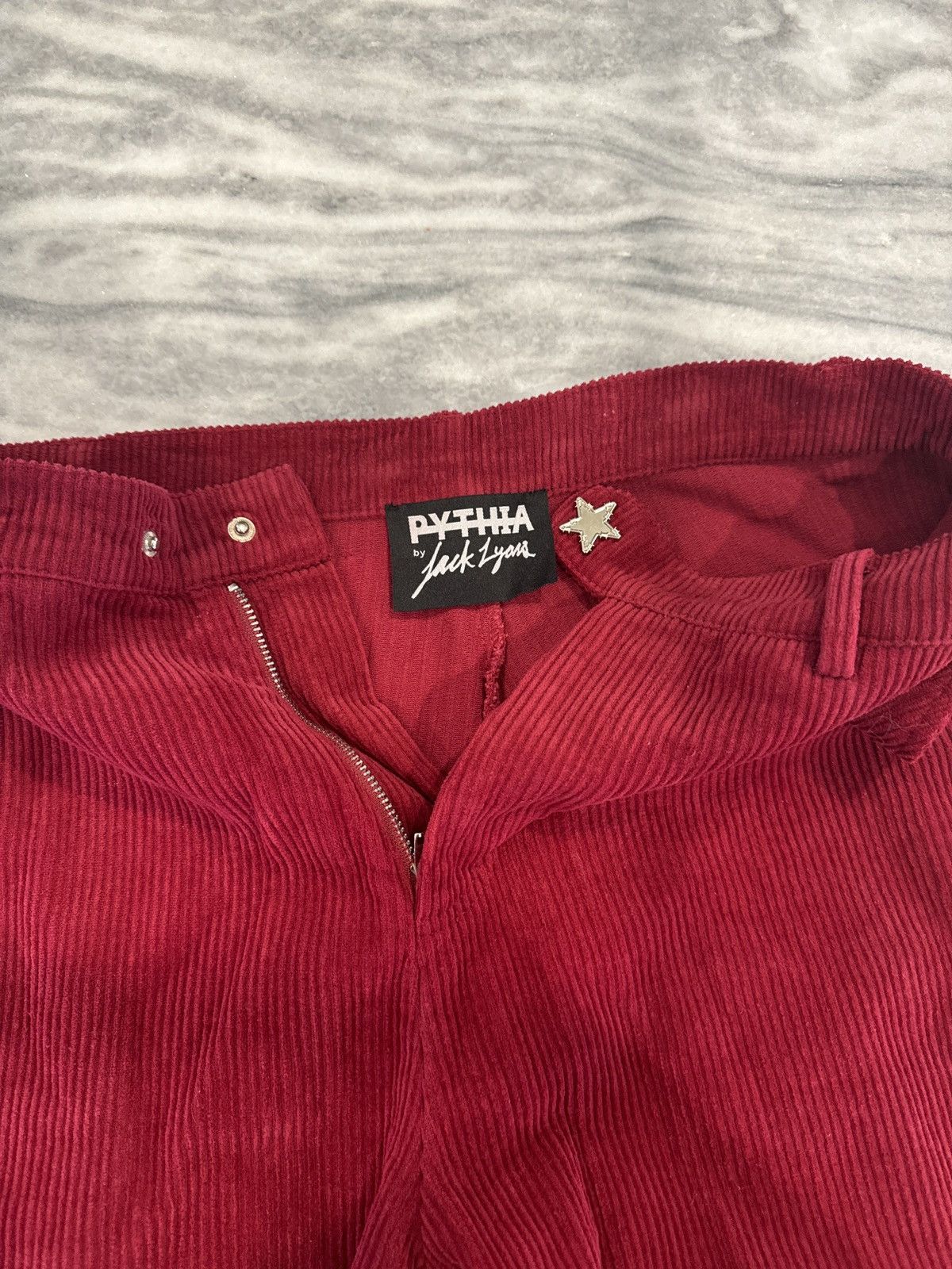 Pythia Pythia Red Corduroy Pants Size US 32 / EU 48 - 4 Thumbnail