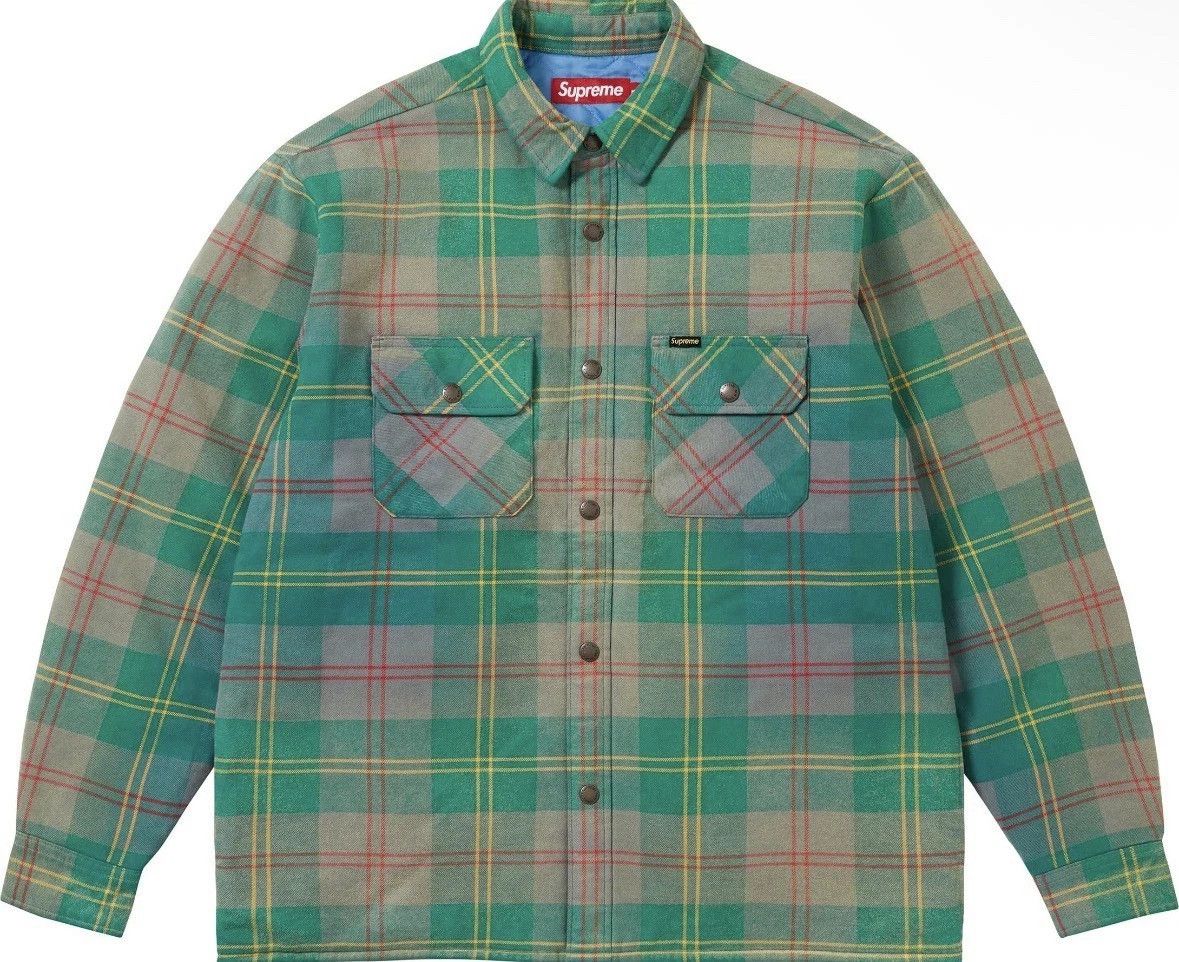 Supreme Supreme Quilted Lined Flannel Snap Shirt Size US S / EU 44-46 / 1 - 9 Thumbnail