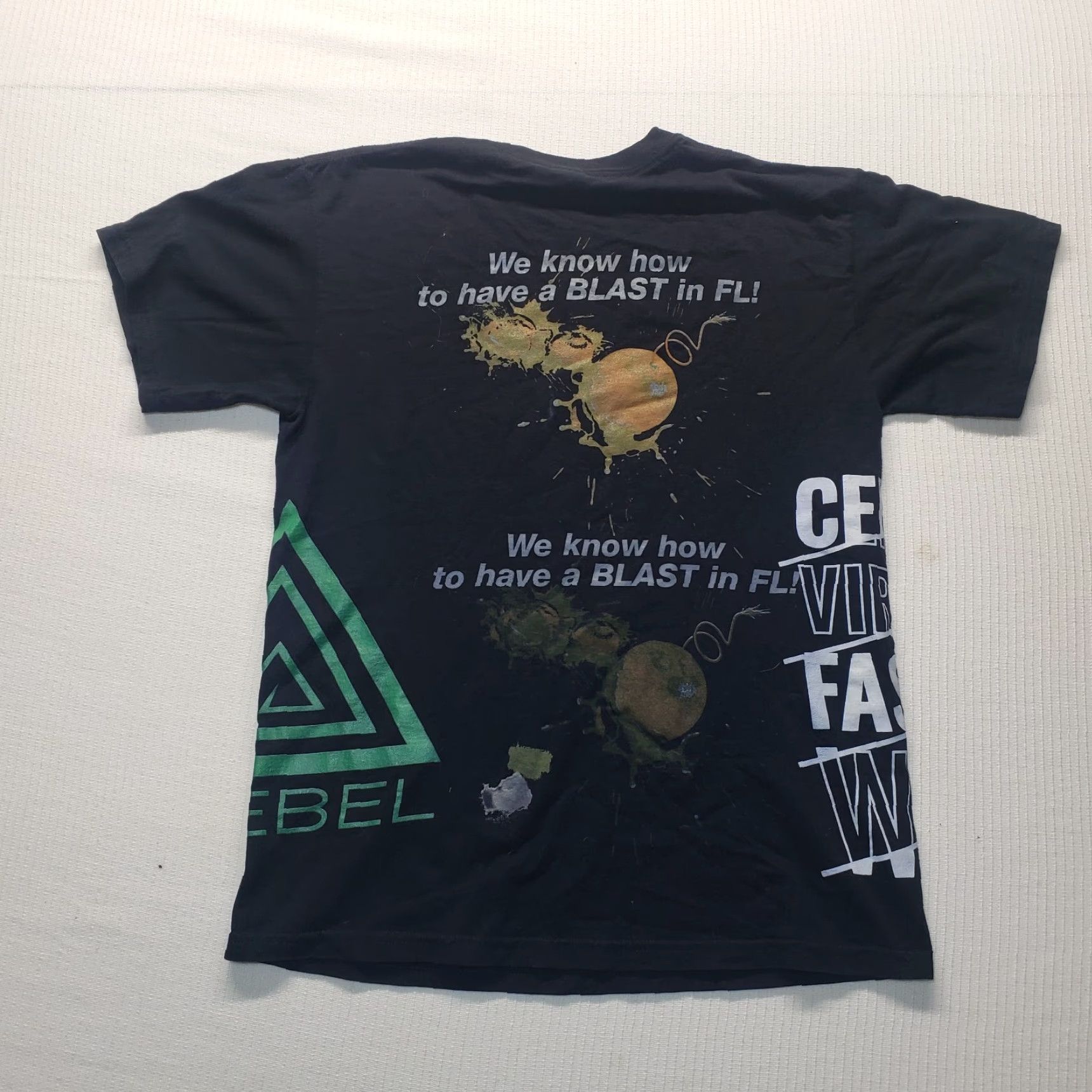 Vintage Trebel Blast in FL Florida Shirt Adult Mens Size M Black Logo Shirt Mens M 90s Florida Shrot Sleeve T-Shirt Size US M / EU 48-50 / 2 - 7 Thumbnail
