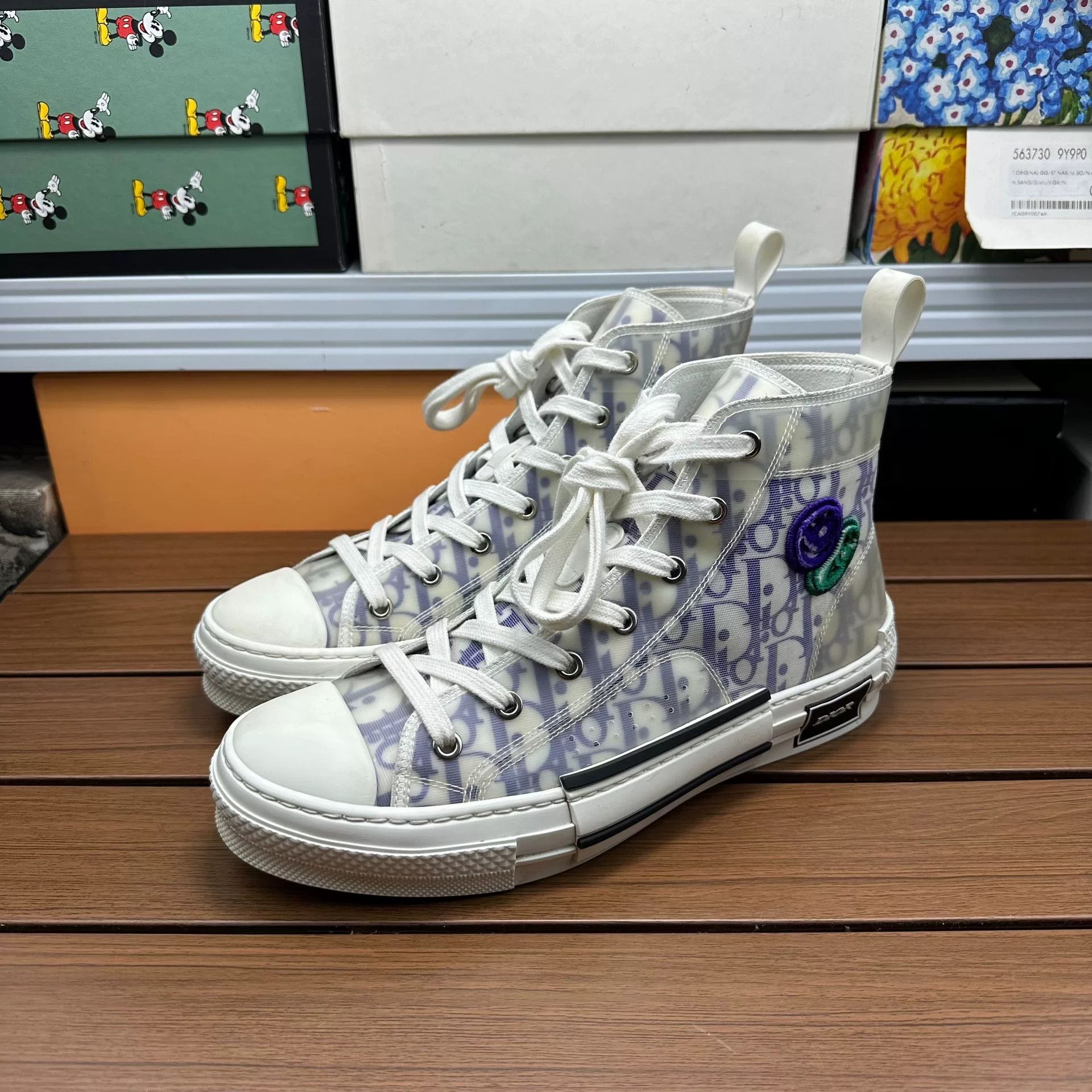 Dior Dior Collab Hitop Sneakers 7 Men Size US 7 / EU 40 - 1 Thumbnail