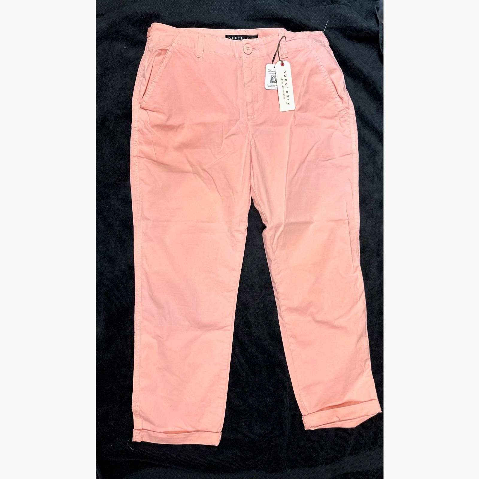 Sanctuary Sanctuary Button Cuffed Pants Coral size 29 Size 29" - 2 Thumbnail