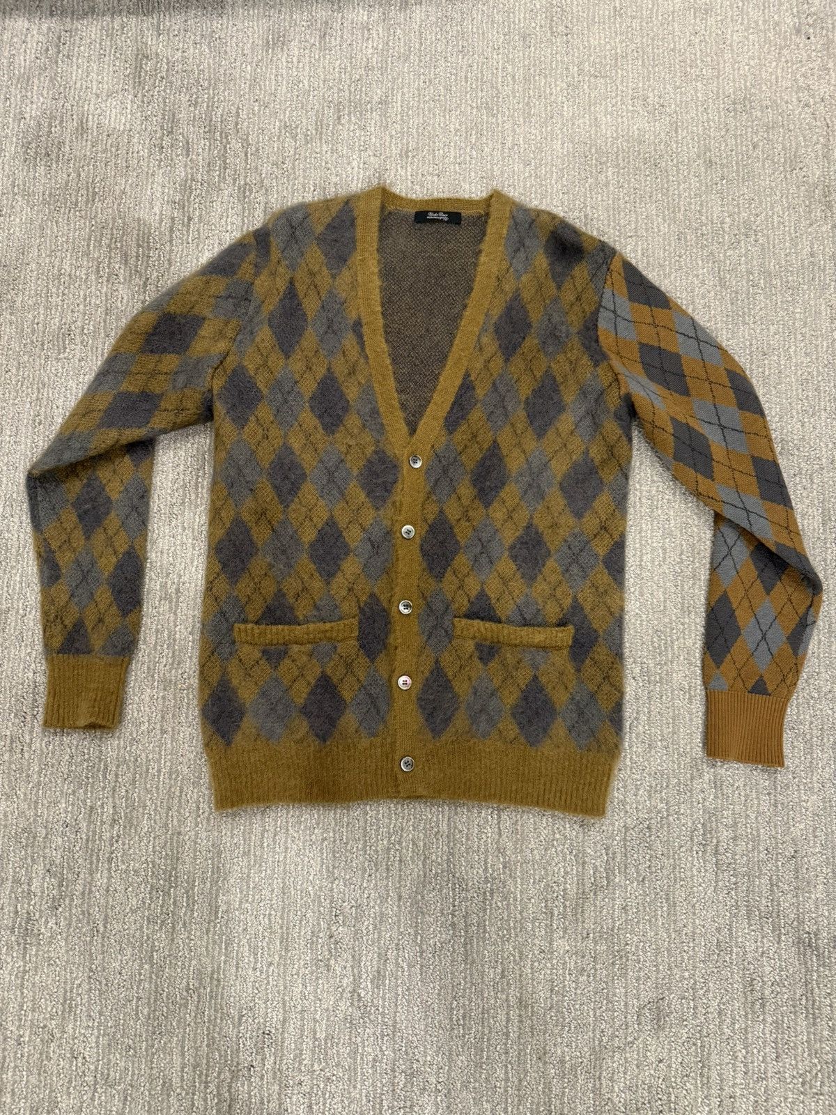 Undercover Undercover Argyle Mohair Cardigan Size US S / EU 44-46 / 1 - 1 Thumbnail