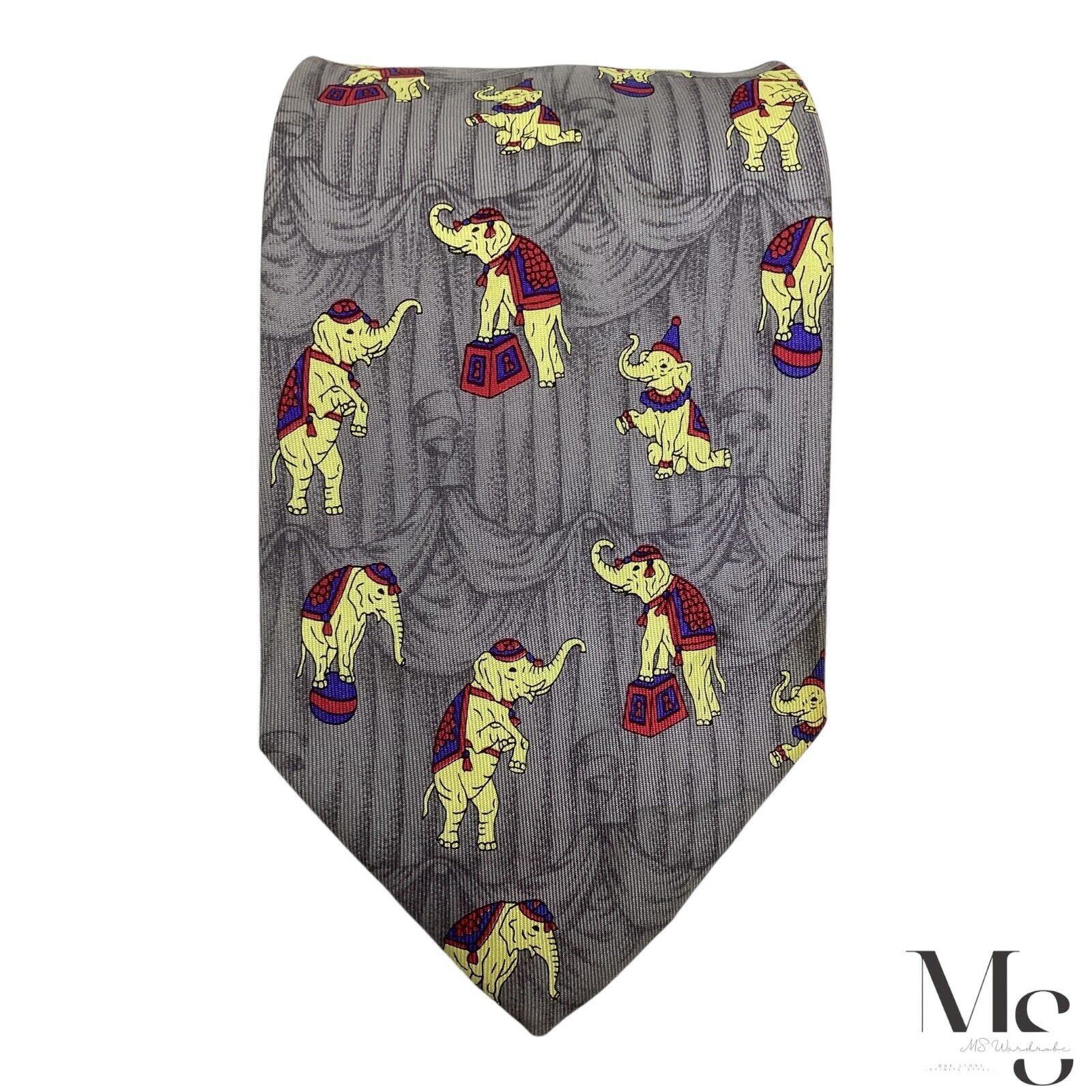 Other ANDRÉ CLAUDE CANOVA Circus Collection Print Silk Tie Made In Size ONE SIZE - 3 Thumbnail
