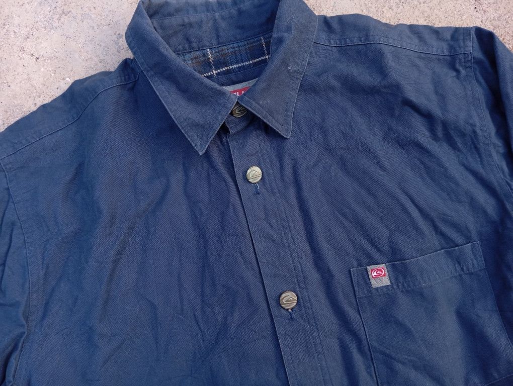 Quiksilver × Vintage VTG 90s Y2K 2000s Quiksilver 🏄 Workwear Flannel Jacket 🛠️ Size US L / EU 52-54 / 3 - 1 Thumbnail