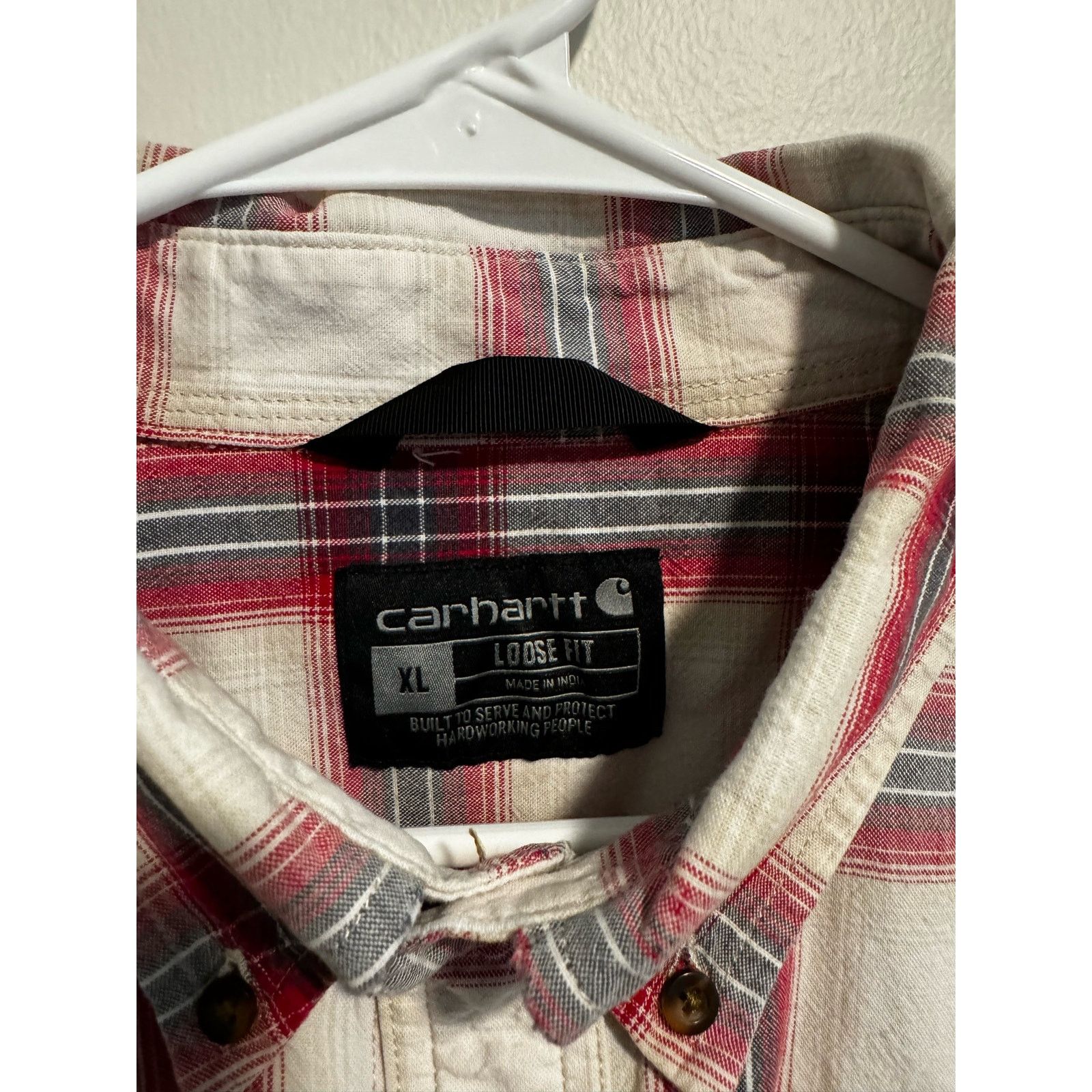 Carhartt Carhartt Plaid Short Sleeve T-Shirt Size US XL / EU 56 / 4 - 4 Thumbnail
