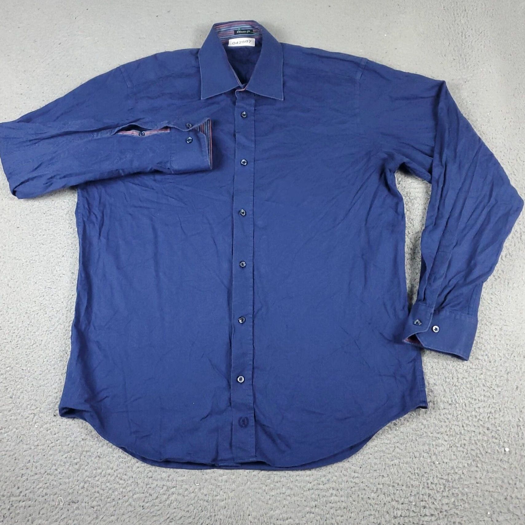 BUGATCHI Bugatchi Uomo Mens Medium Blue Collared Button-Up Shirt * User: Bugatchi Uomo Mens Medium Blue Collared Button-Up Shirt * Size US M / EU 48-50 / 2 - 2 Thumbnail