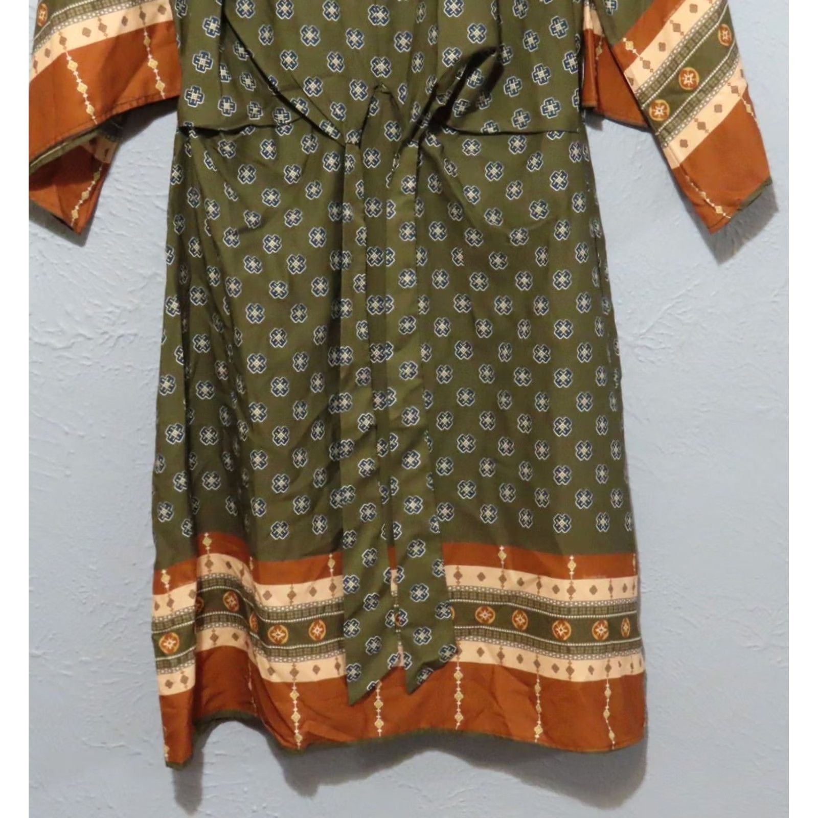 Vintage Suzanne Betro Dress Womens S Front Keyhole Kimono Size Style U9504293 Size S / US 4 / IT 40 - 2 Thumbnail