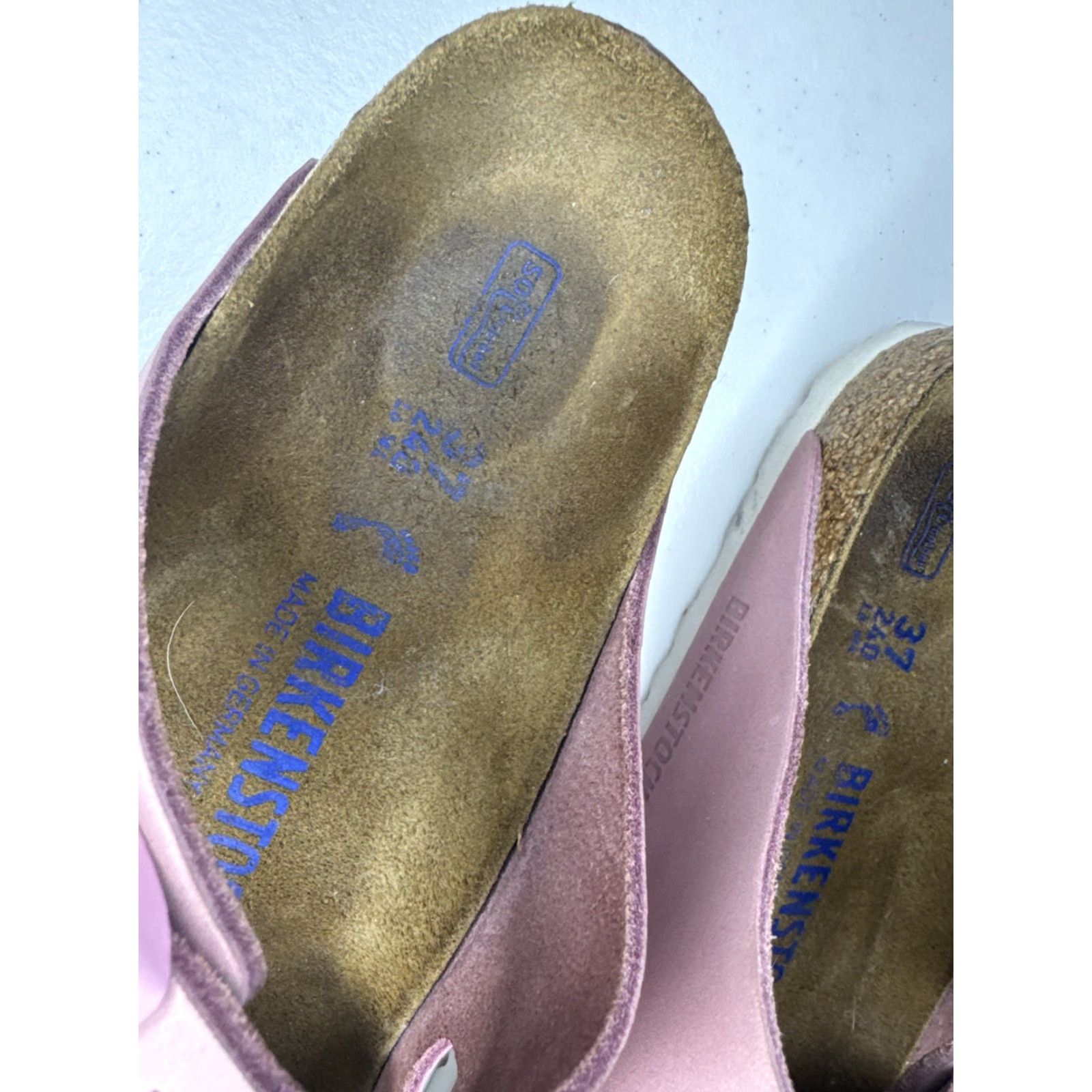 Birkenstock Birkenstock Arizona Sandal pink Suede Buckles 37 Women’s EU 37 US 6 Slide Az Size US 7 / IT 37 - 3 Thumbnail