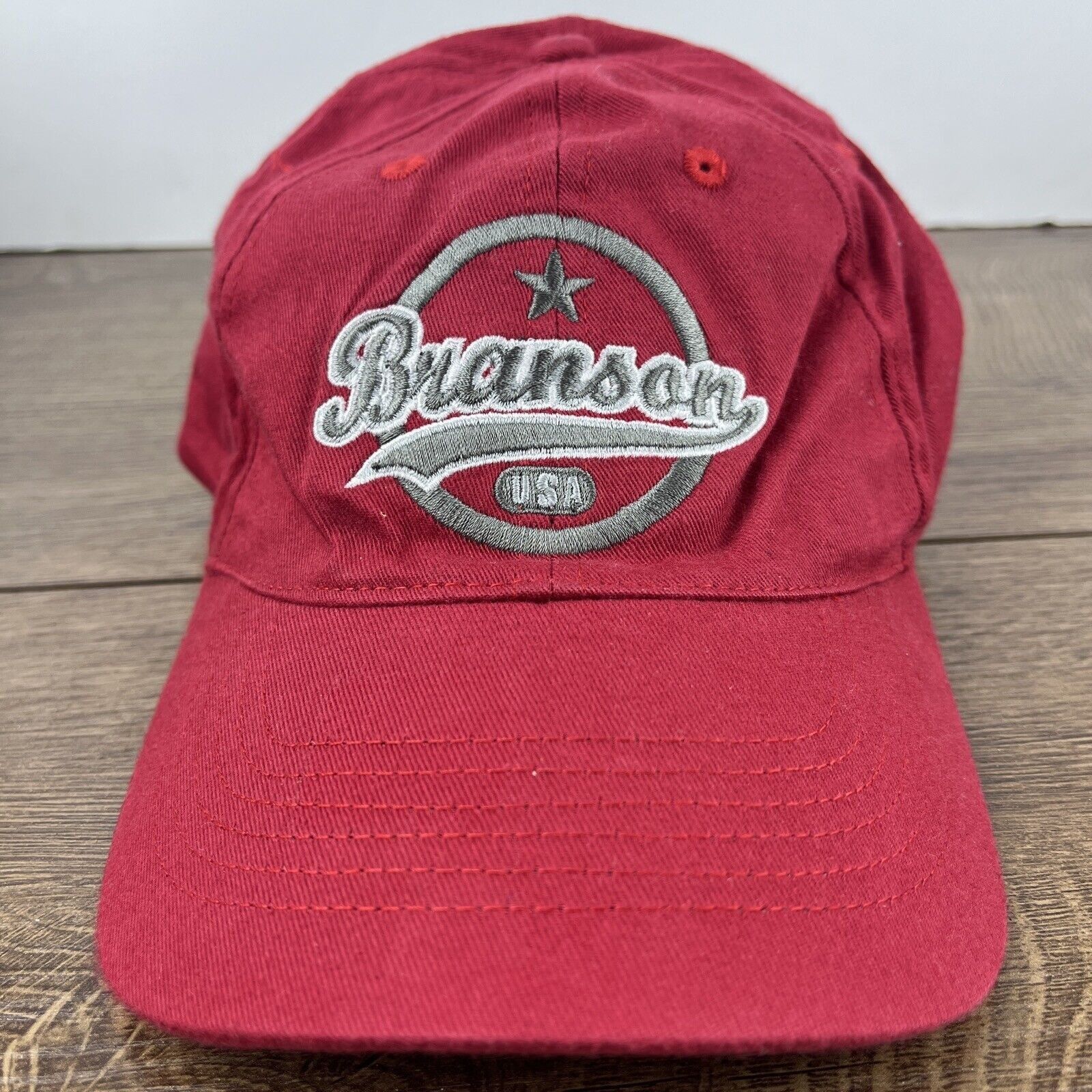 Other Branson USA Hat Branson Red Hat Adjustable Adult Size Hat Re Size ONE SIZE - 1 Thumbnail
