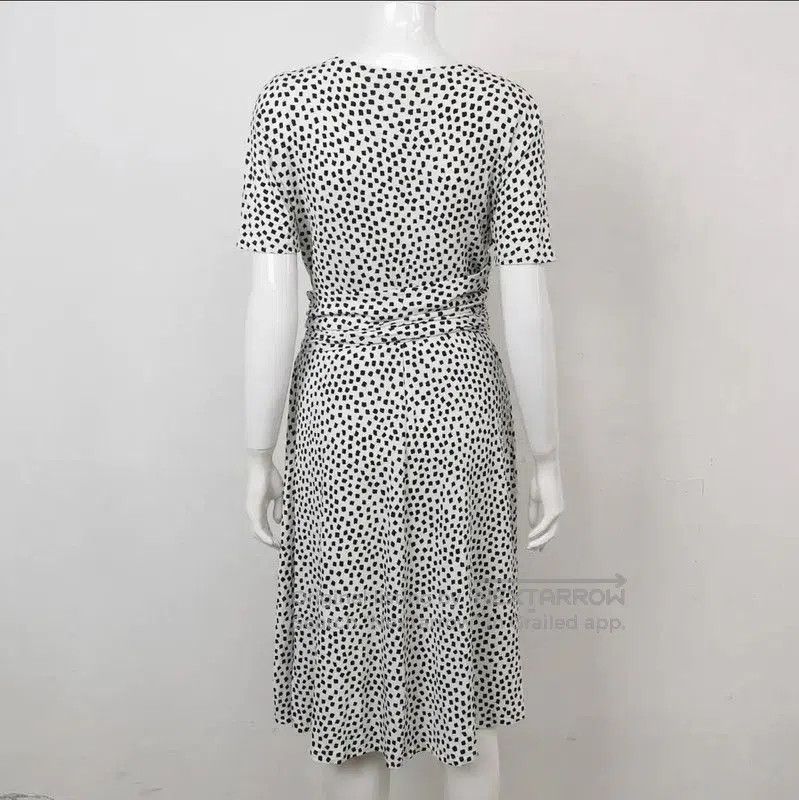 Max Mara MaxMara Multi-Color V-Neck Dress for Women . Size L / US 10 / IT 46 - 2 Thumbnail