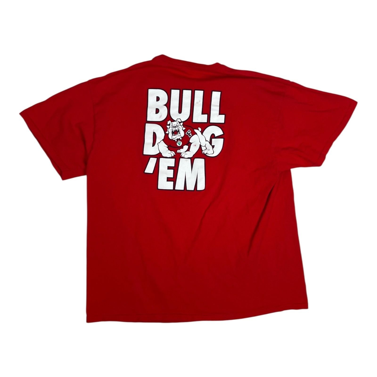 Gildan Vintage Fresno State Bulldogs T-Shirt Size L Double Sided Y Size US L / EU 52-54 / 3 - 3 Thumbnail