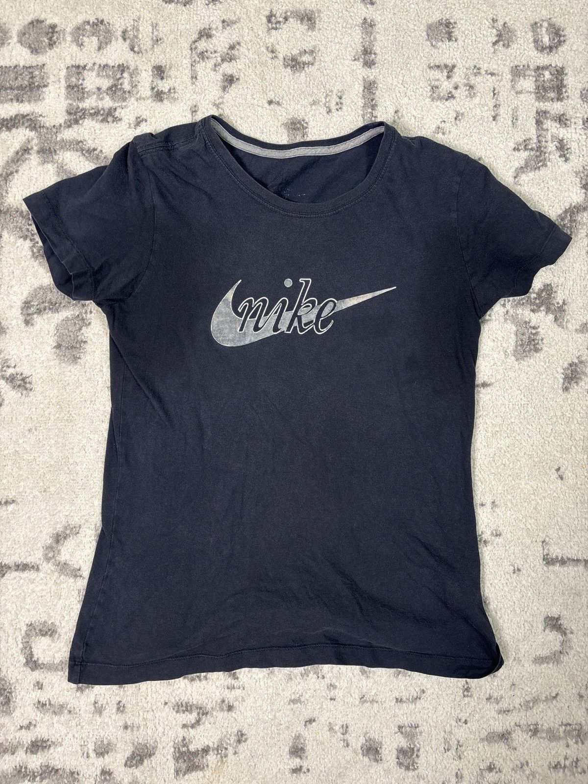 Nike NAVY NIKE BABY TEE Size US S / EU 44-46 / 1 - 1 Thumbnail