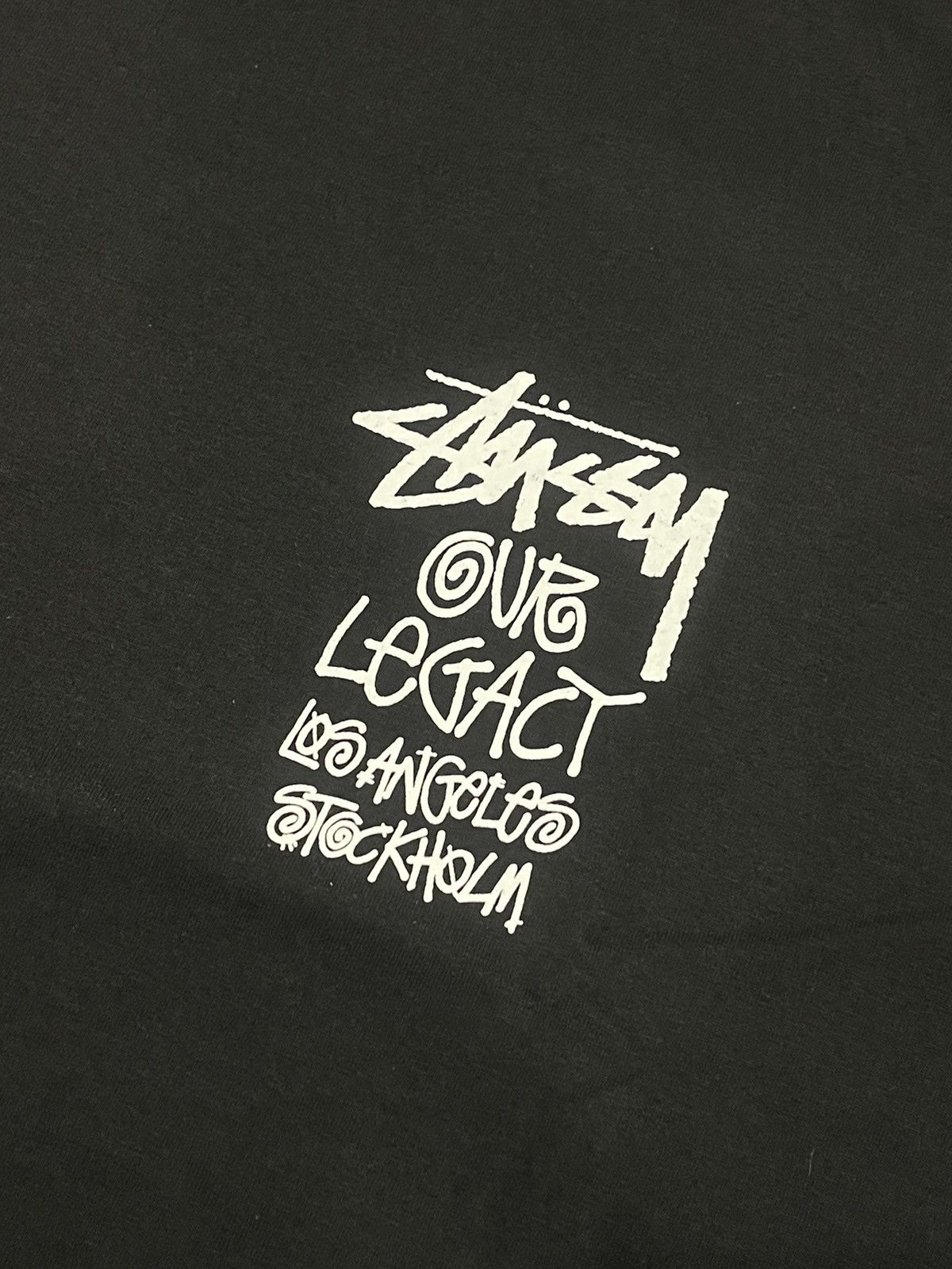 Our Legacy × Stussy Stussy Work Shop OL Sport Pigment Dyed T-Shirt Black Size US M / EU 48-50 / 2 - 4 Thumbnail