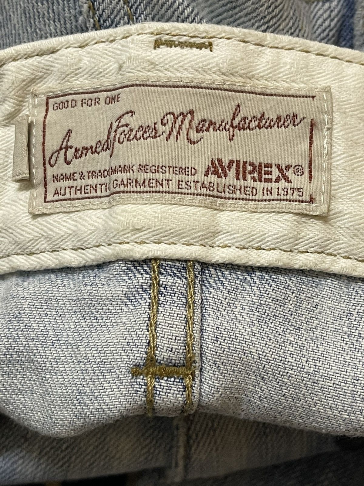 Avirex Vintage Avirex Blue Faded Wash Tactical Style Baggy Jeans Size US 36 / EU 52 - 7 Thumbnail