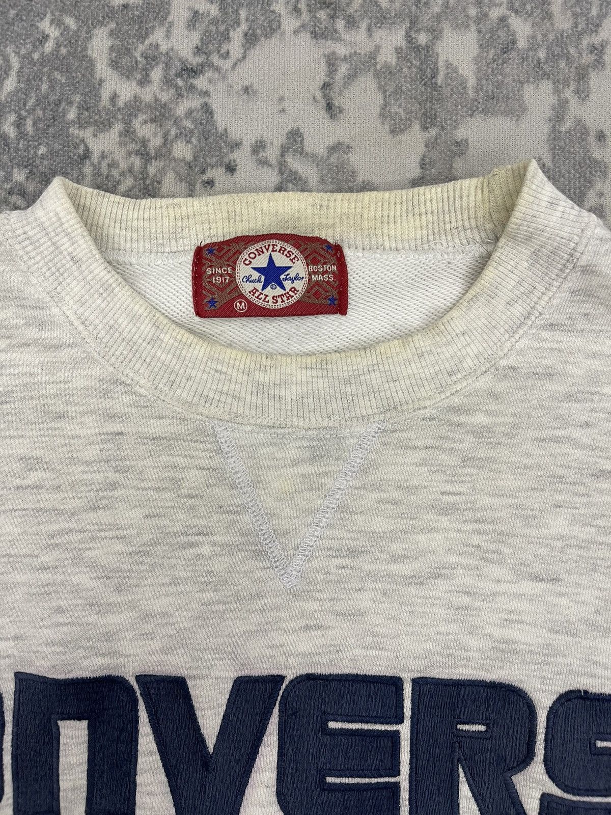 Converse Vintage Converse Big Logo Spellout Embroidery Sweatshirt Size US L / EU 52-54 / 3 - 4 Thumbnail