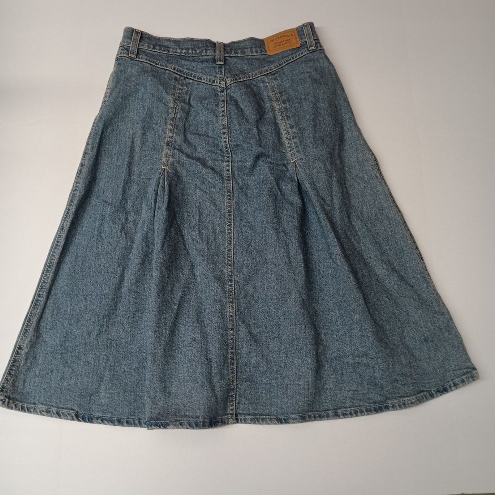 Levi's Levi Strauss Blue Denim Pleated Skirt Women's Size 2 W26 Size 26" / US 2 / IT 38 - 8 Thumbnail