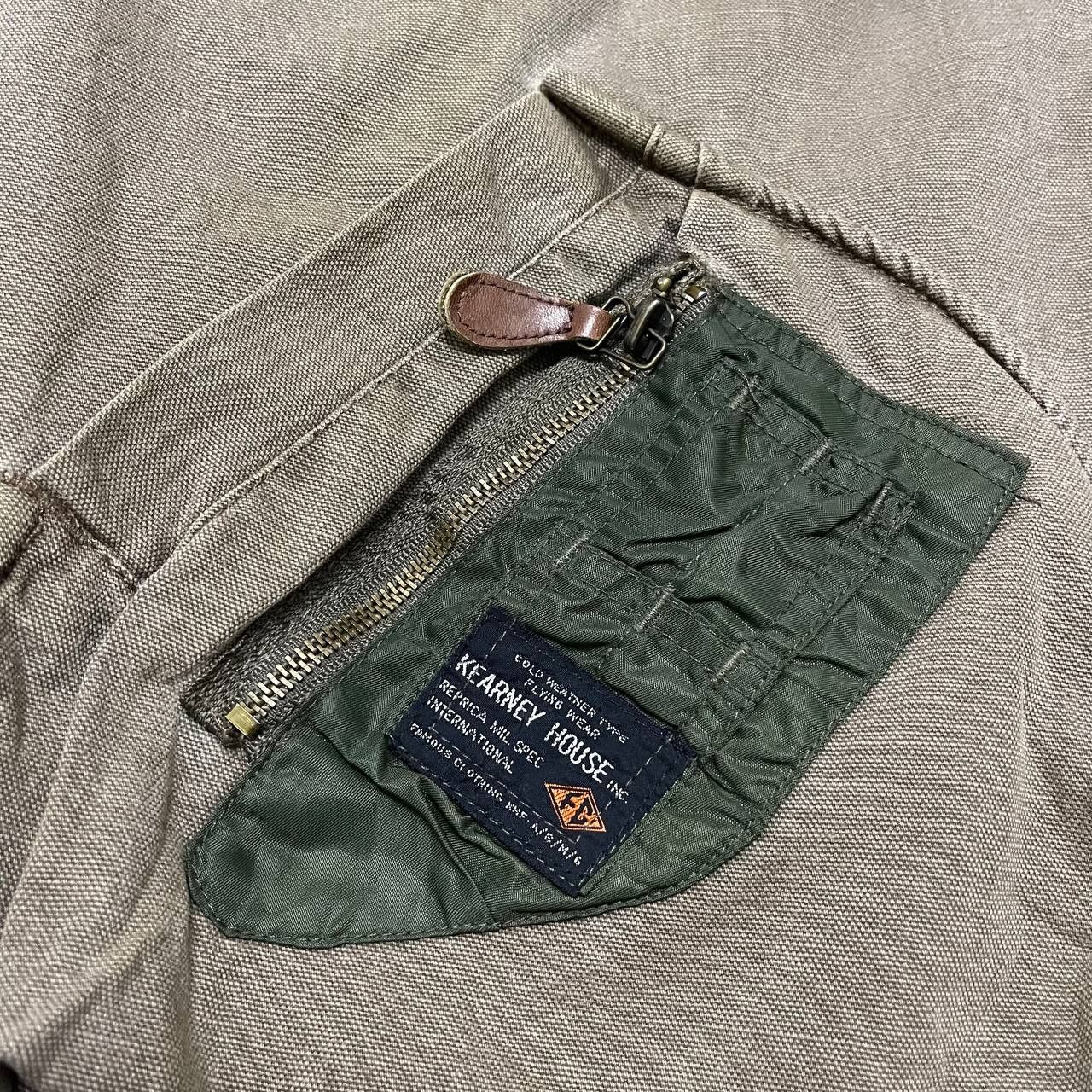 Japanese Brand Vintage Kearney House Canvas Flight Bomber Jacket Size US L / EU 52-54 / 3 - 9 Thumbnail