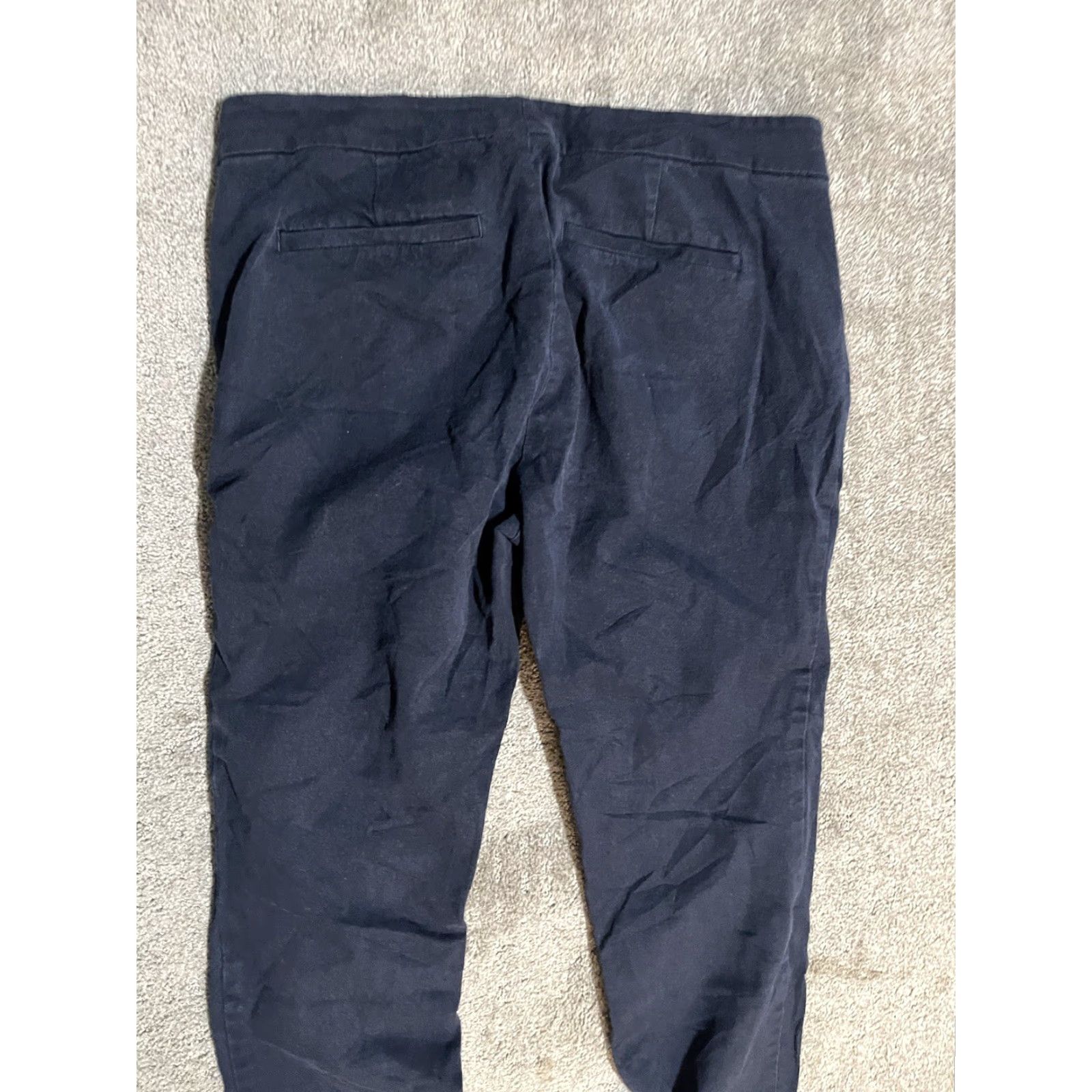 Ralph Lauren Lauren Ralph Lauren Pants Women's 6 Navy Blue Stretch Straight Ankle Chino Dress Pants Women 6 Navy Blue Stretch Straight Ankle Chino Size 28" / US 6 / IT 42 - 4 Thumbnail