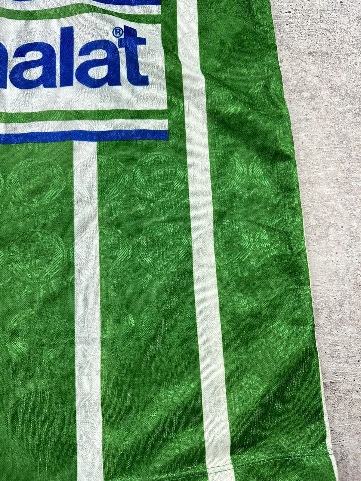 Vintage 1993/94 Rhumell Palmeiras #10 Match Worn Home Jersey Size US L / EU 52-54 / 3 - 11 Thumbnail