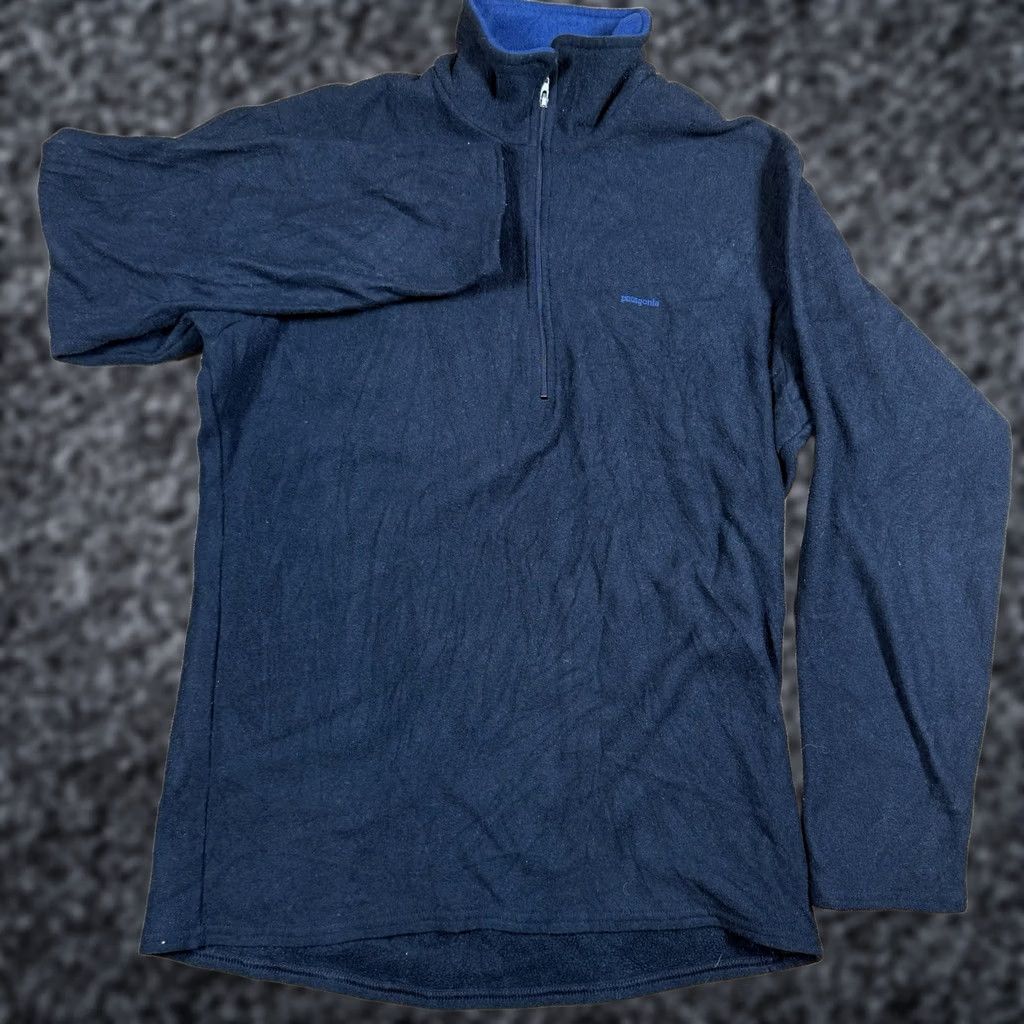 Patagonia VINTAGE Patagonia Capilene Pullover Shirt Mens Small Gray USA Made 1/4 Zip Fleece Sweater Men Size US S / EU 44-46 / 1 - 1 Thumbnail