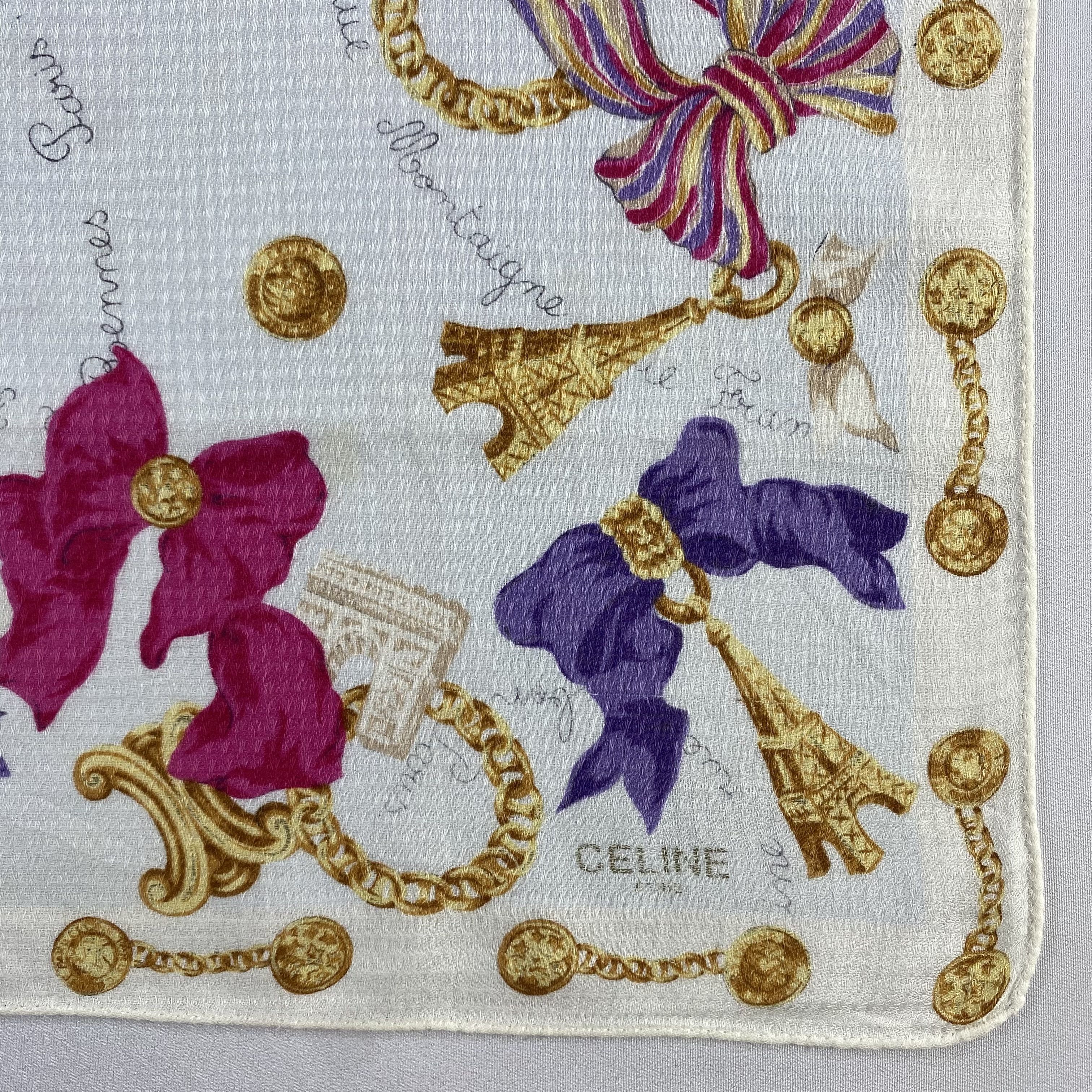 Celine × Vintage Celine Handkerchief / Neckerchief / Bandana Size ONE SIZE - 3 Thumbnail