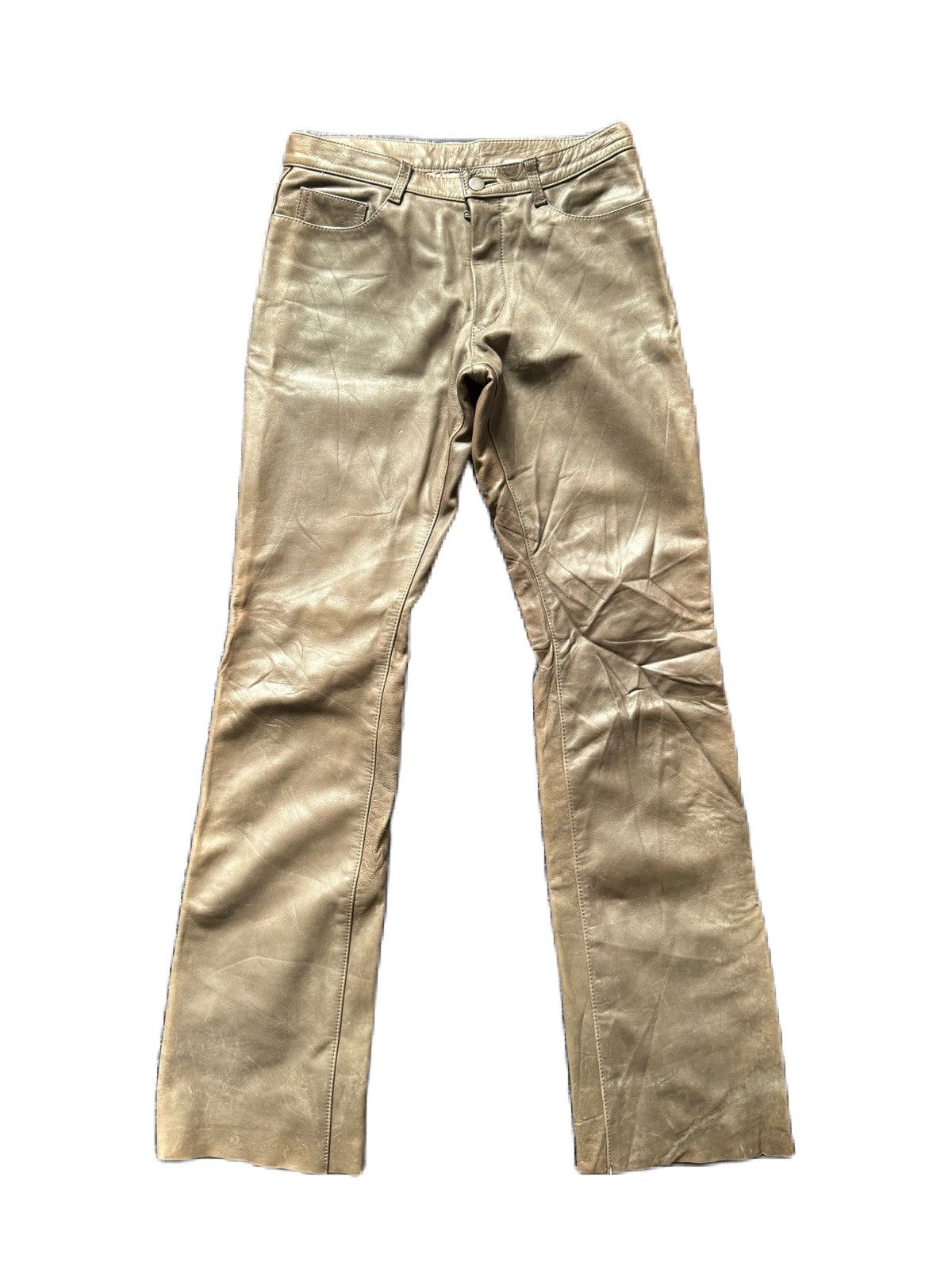 Kazuyuki Kumagai Attachment ATTACHMENT COWHIDE LEATHER PANTS MADE IN JAPAN Size US 32 / EU 48 - 1 Thumbnail