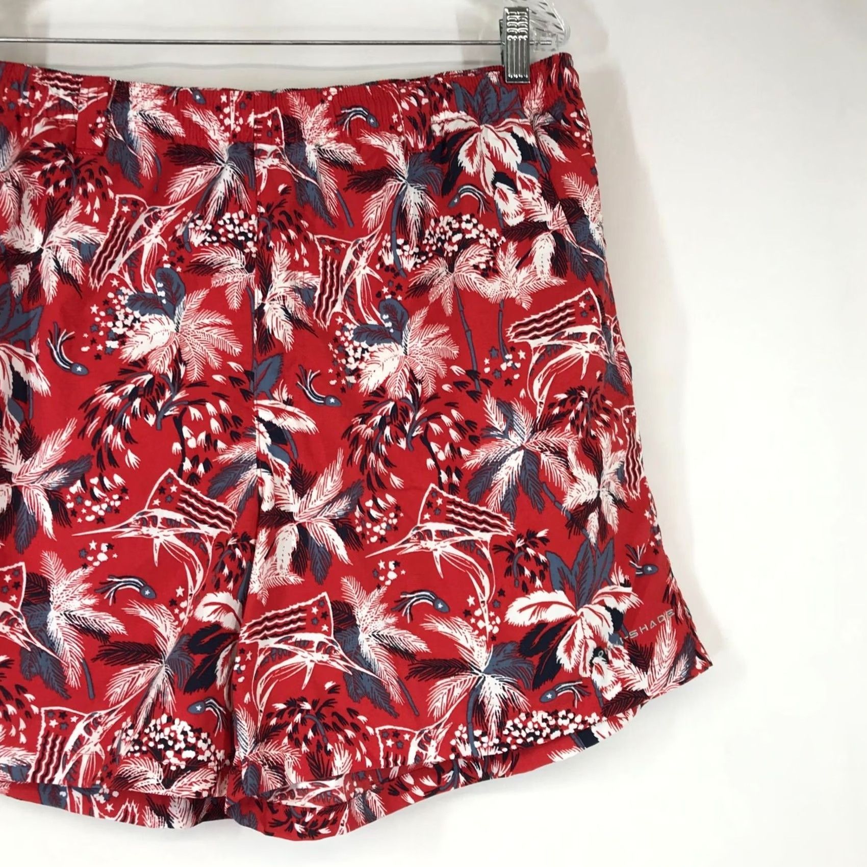 Vintage COLUMBIA Men's Large Red 100% Nylon Swim Trunks Size US 33 - 3 Thumbnail
