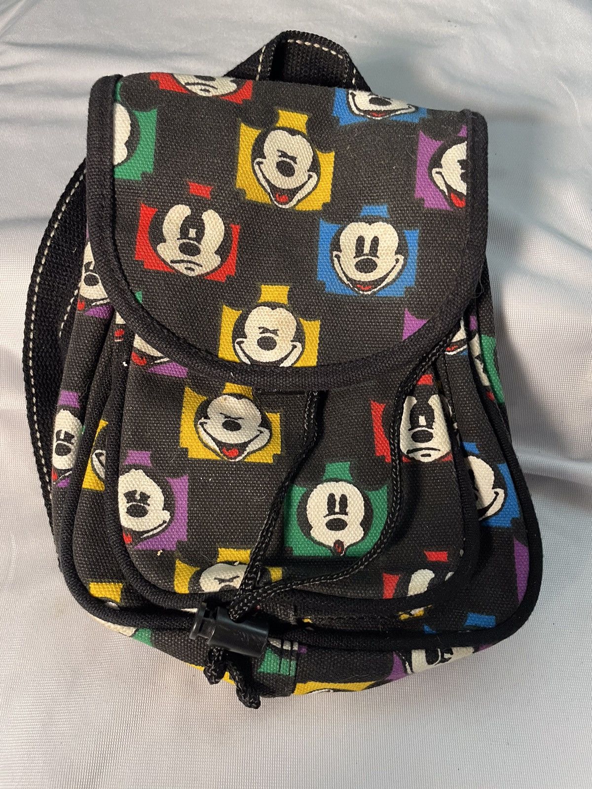Disney Vintage Disney Faces Of Mickey Mouse Small Backpack Size ONE SIZE - 1 Thumbnail